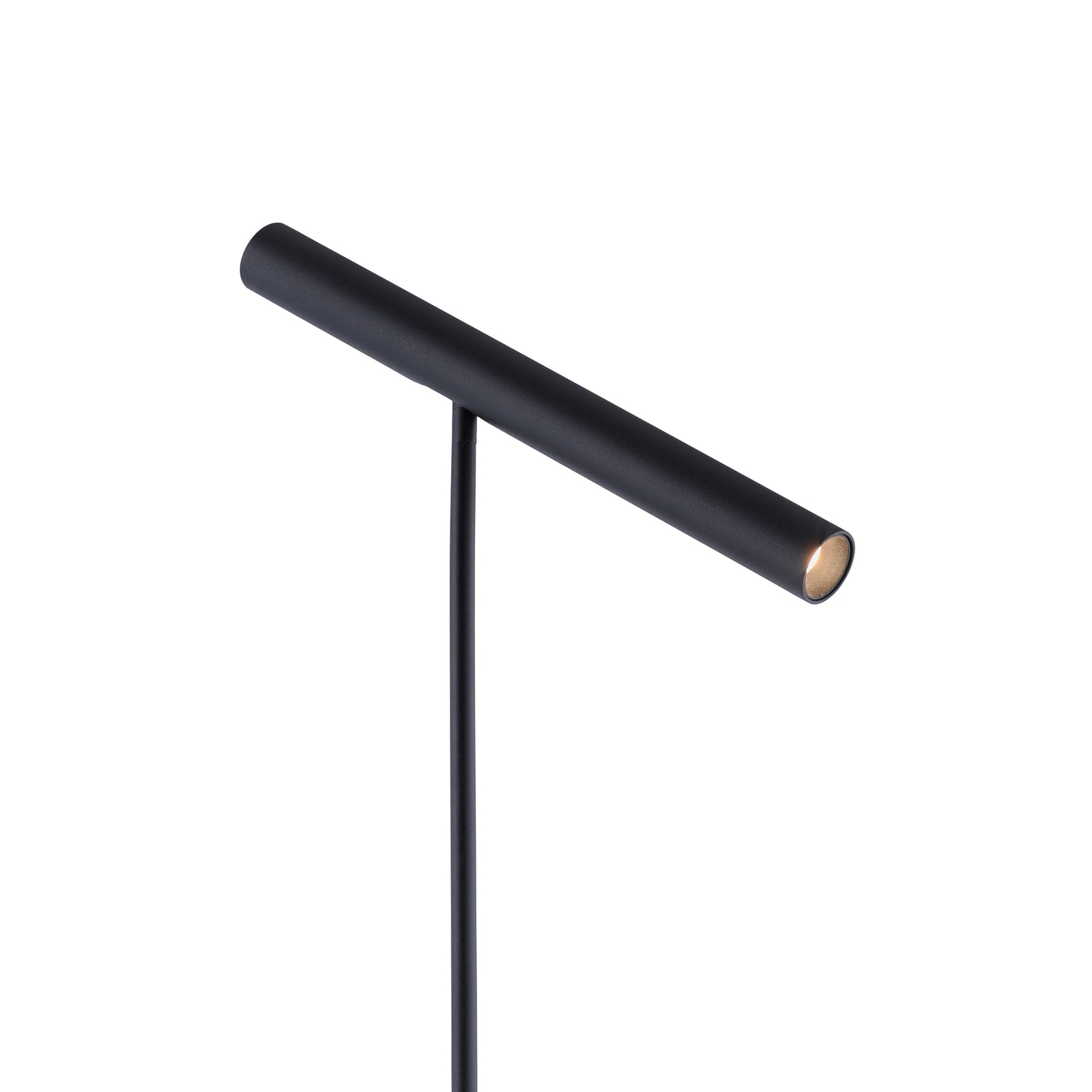 LED gulvlampe Tutua dimbar med berøringsdimmer svart nærbilde av berøringsdimmer