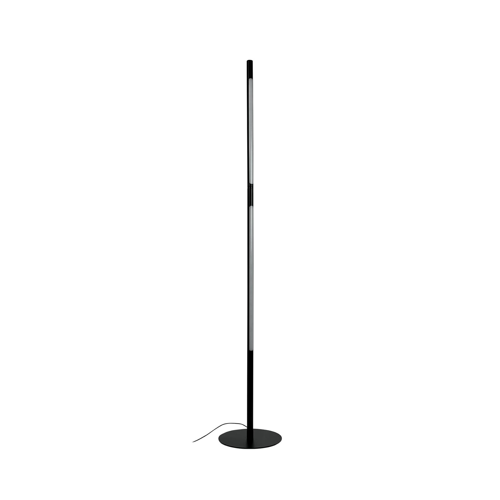 LED gulvlampe Vagner dimbar svart forfra