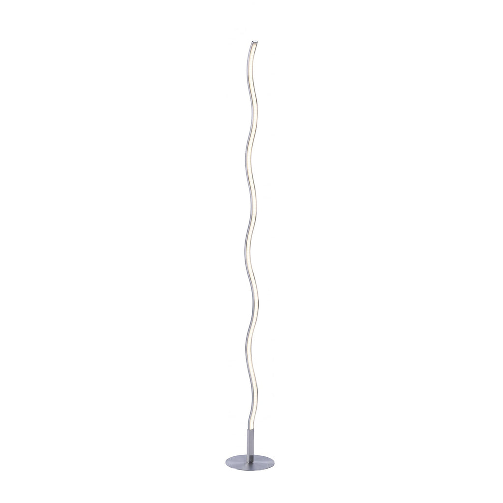 LED gulvlampe Wave stål 120 cm 10W varmhvit detalj av lampehode
