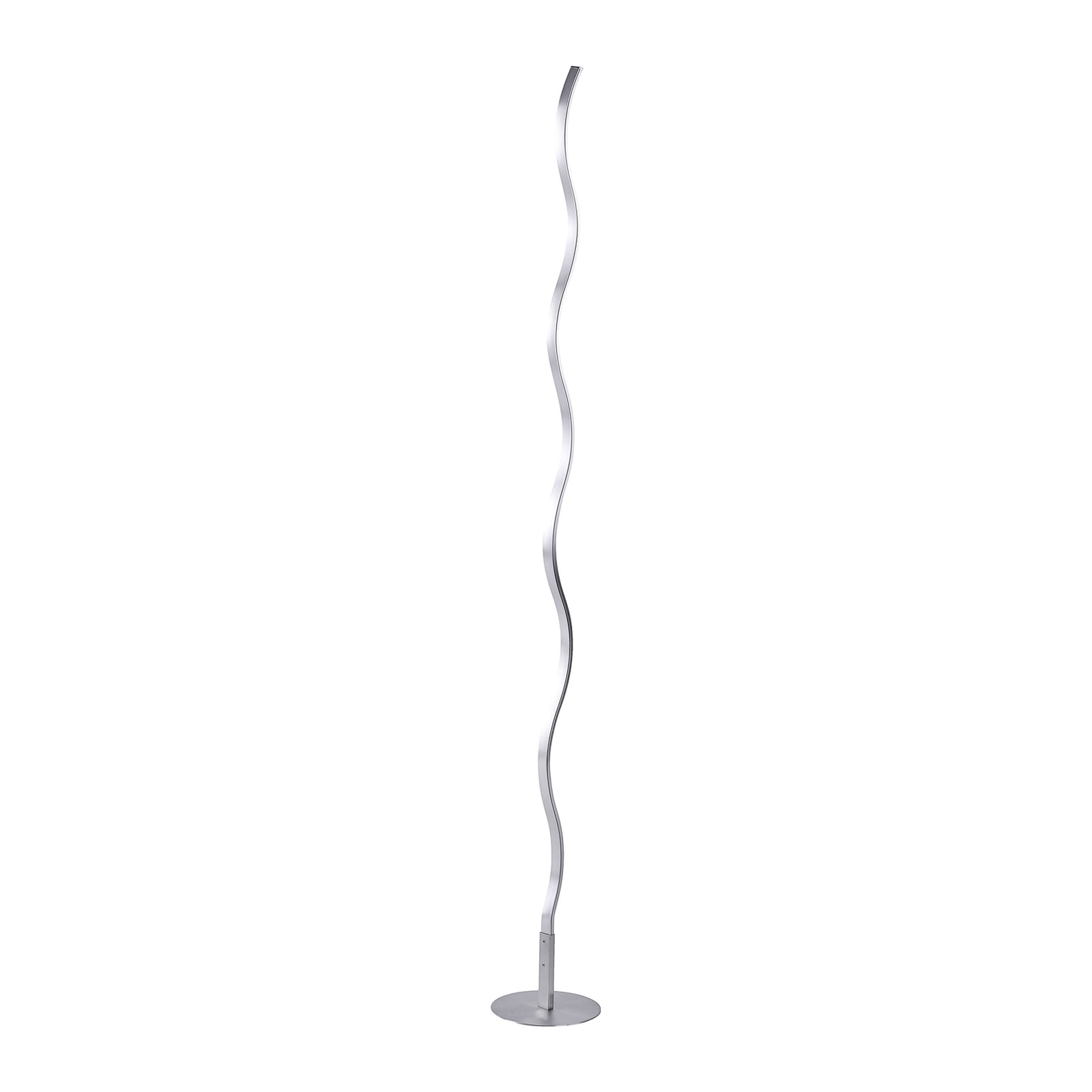 LED gulvlampe Wave stål 120 cm 10W varmhvit montert i rom