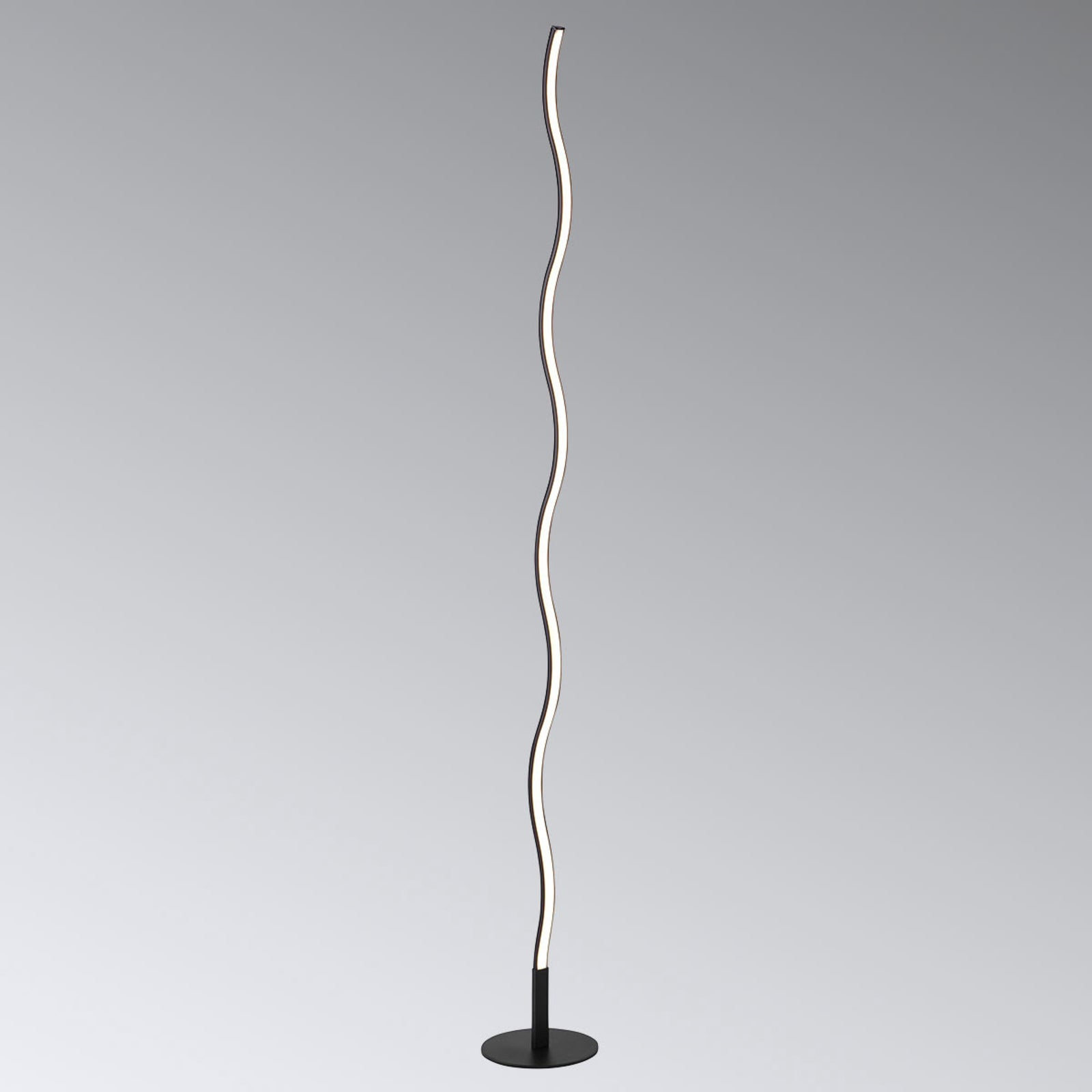 Detaljbilde av LED gulvlampe Wave svart 120 cm 3000K varmhvit
