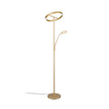 LED gulvlampe Willis med leselys dimbar gull CCT forfra