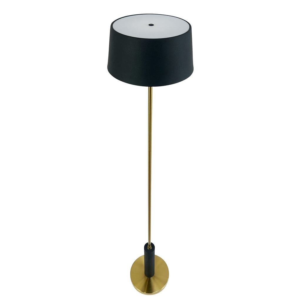 LED gulvlampe Yoyo oppladbar dimbar svart H125 cm detalj dimmer