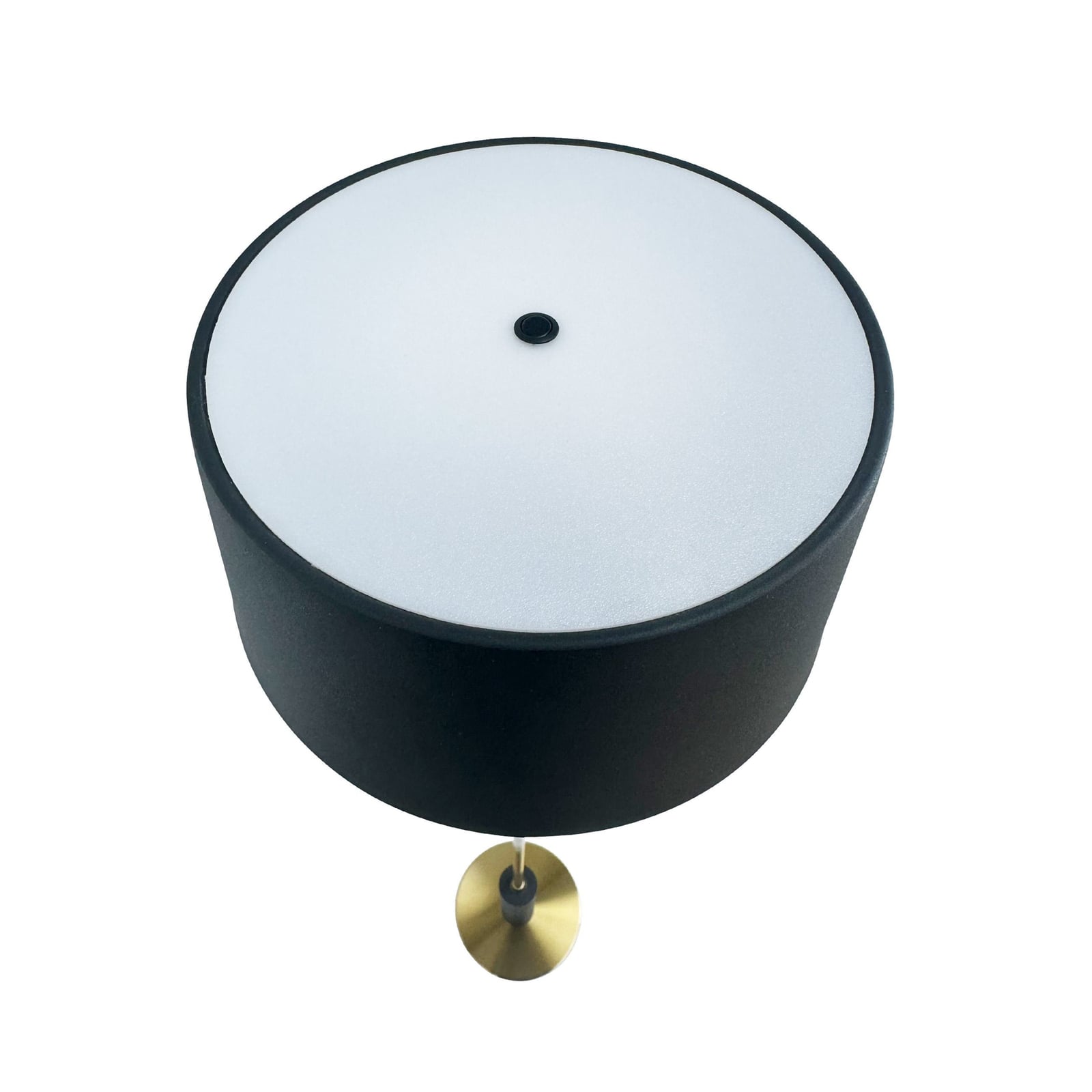 LED gulvlampe Yoyo oppladbar dimbar svart H125 cm nærbilde lampefot