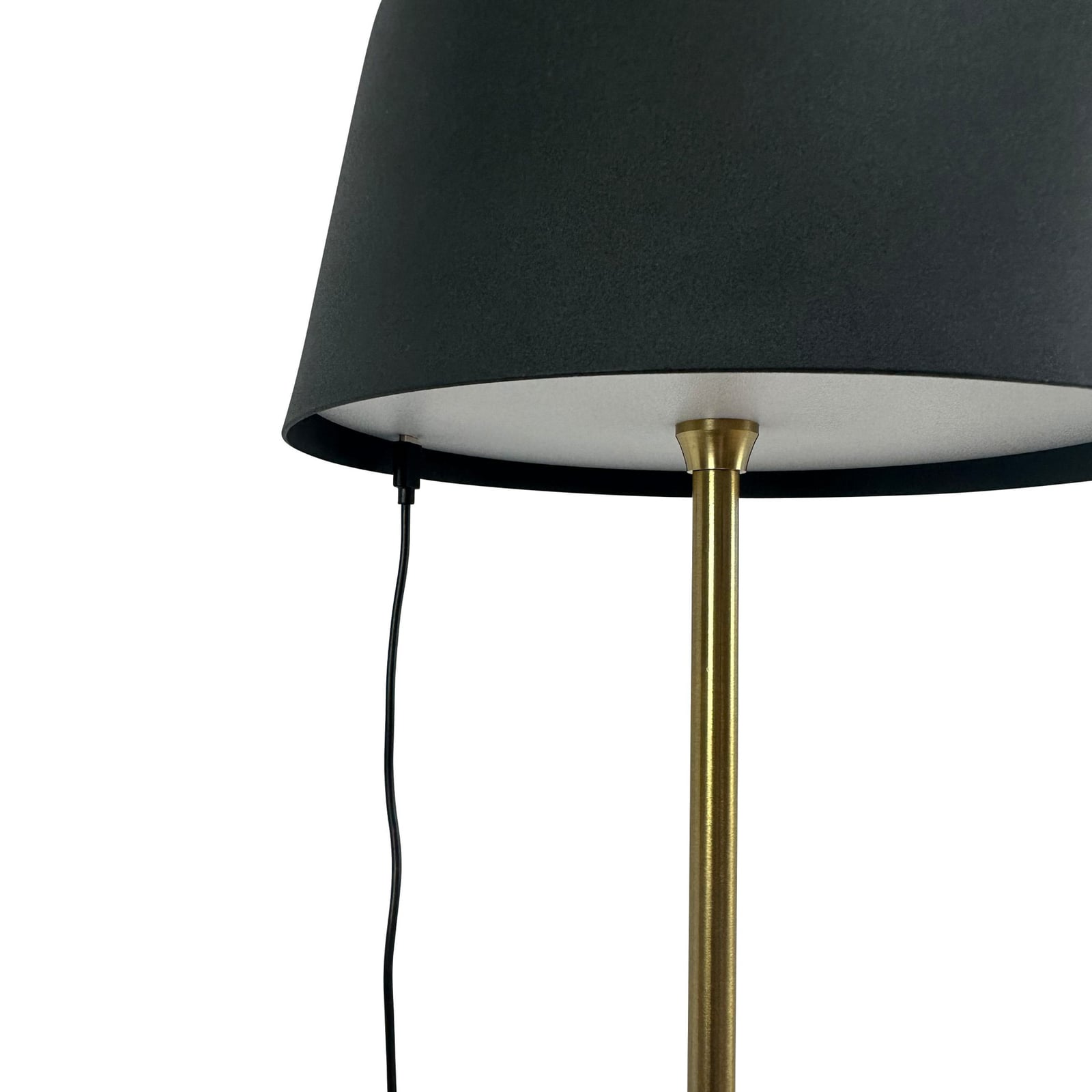 LED gulvlampe Yoyo oppladbar dimbar svart H125 cm USB ladekabel