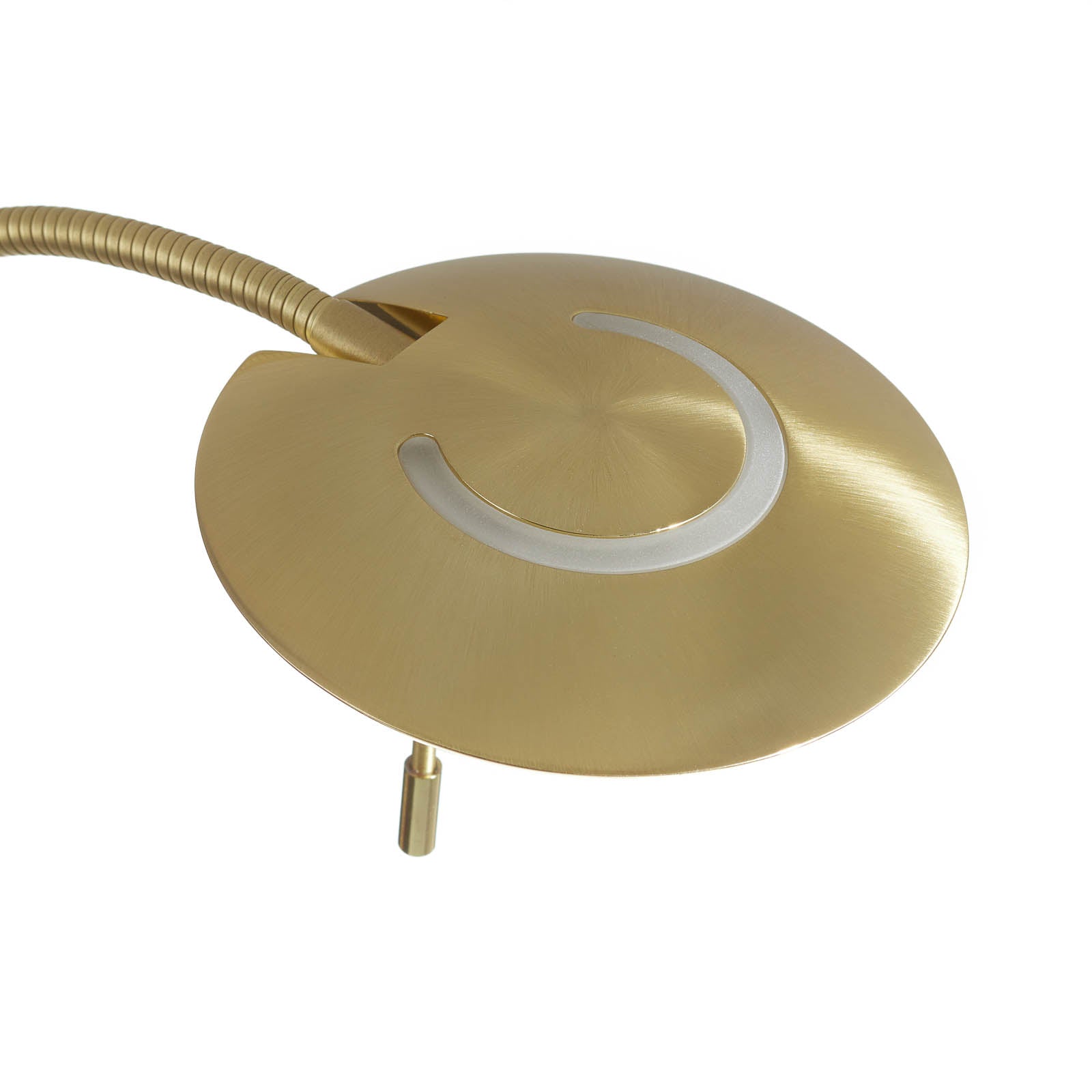 LED gulvlampe Zenit dimbar matt messing 150 cm nærbilde av bryter