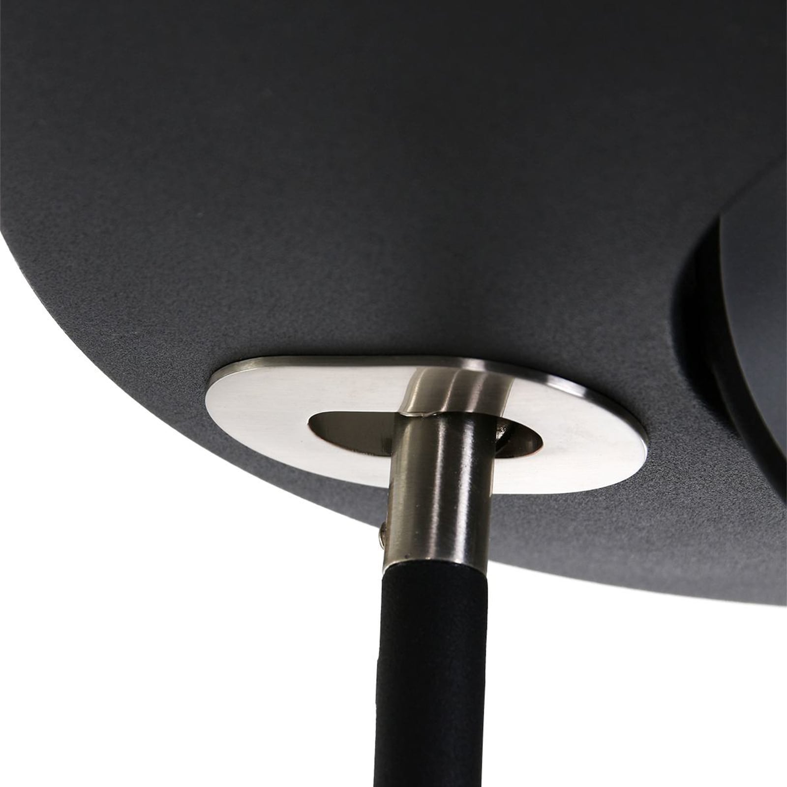 LED gulvlampe Zenith med leselampe CCT dimbar svart 185 cm lys på