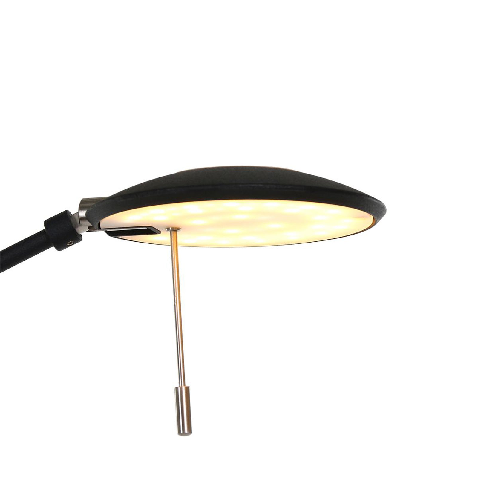 LED gulvlampe Zenith med leselampe CCT dimbar svart 185 cm lys av