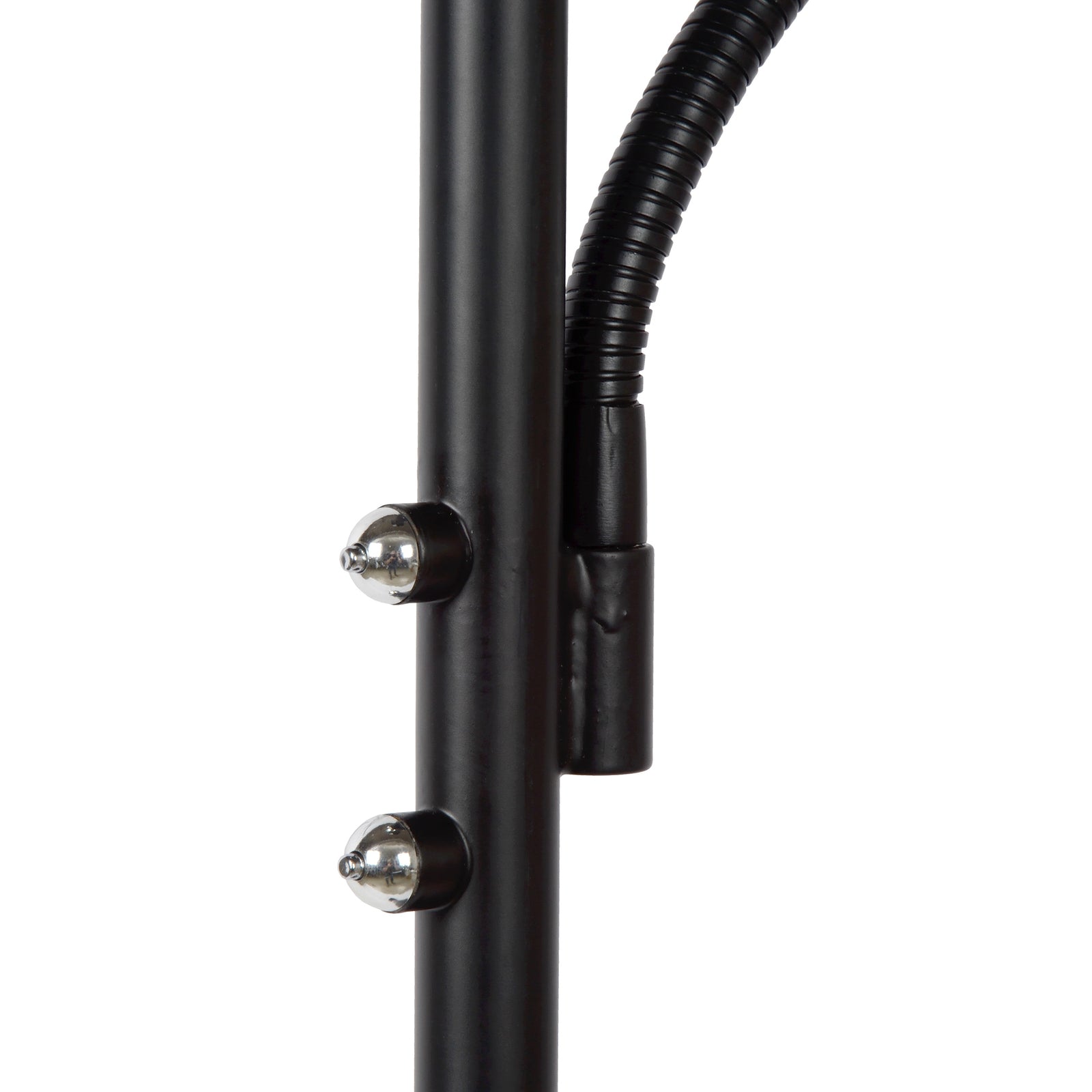 LED gulvlampe Zenith med leselampe dimbar svart med kabel