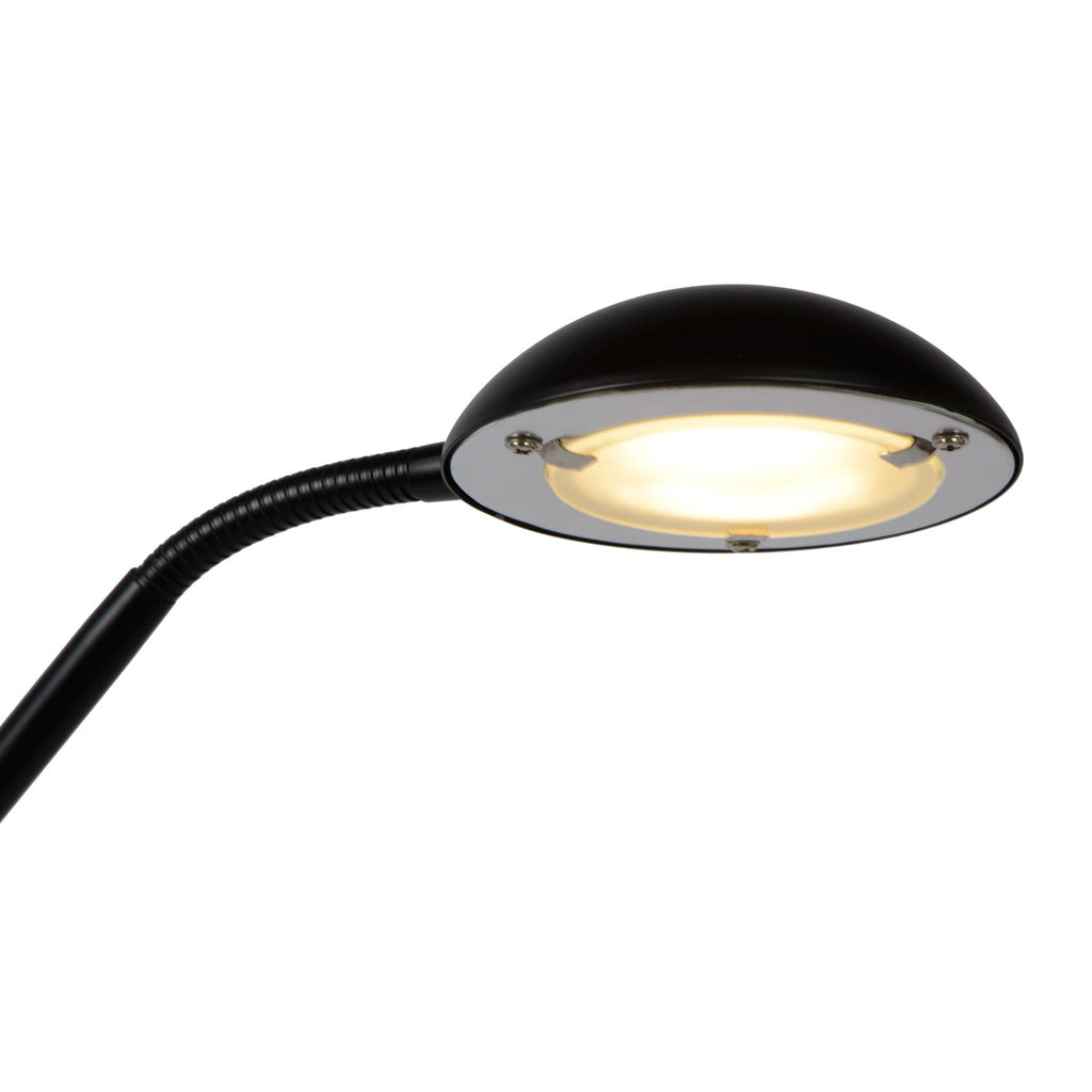 Montert LED gulvlampe Zenith med leselampe dimbar svart i rom