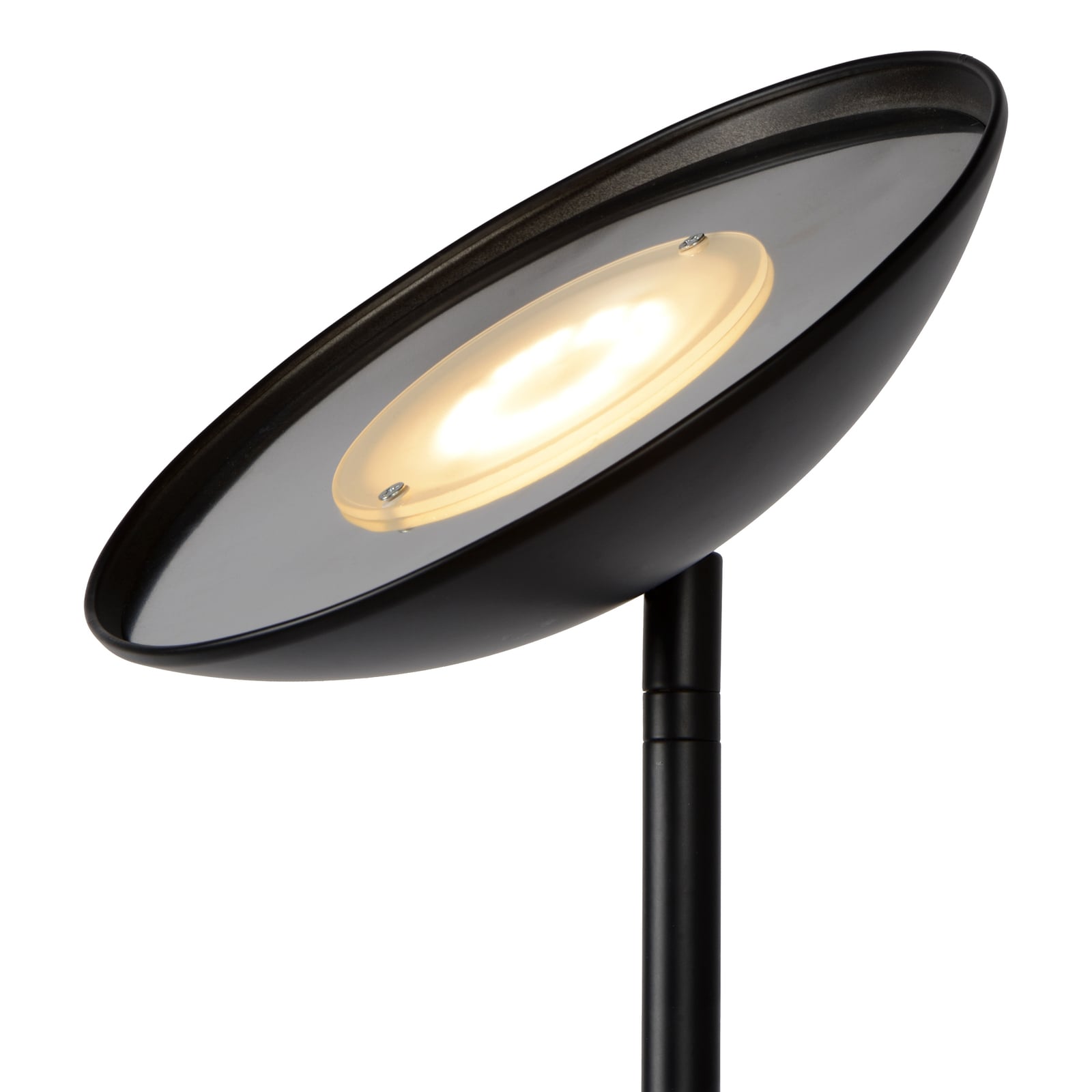 Nærbilde av dimmer på LED gulvlampe Zenith med leselampe