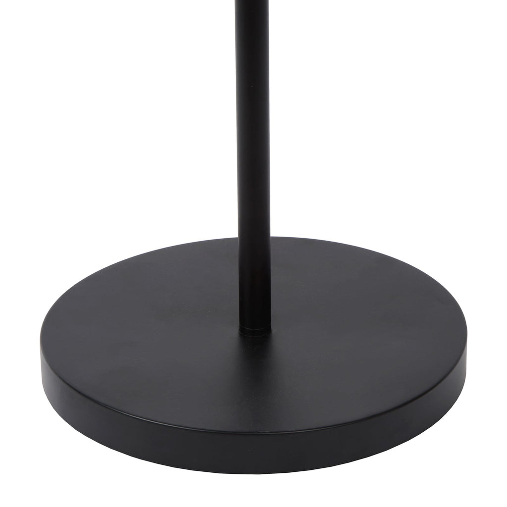 LED gulvlampe Zenith med leselampe dimbar svart fra siden