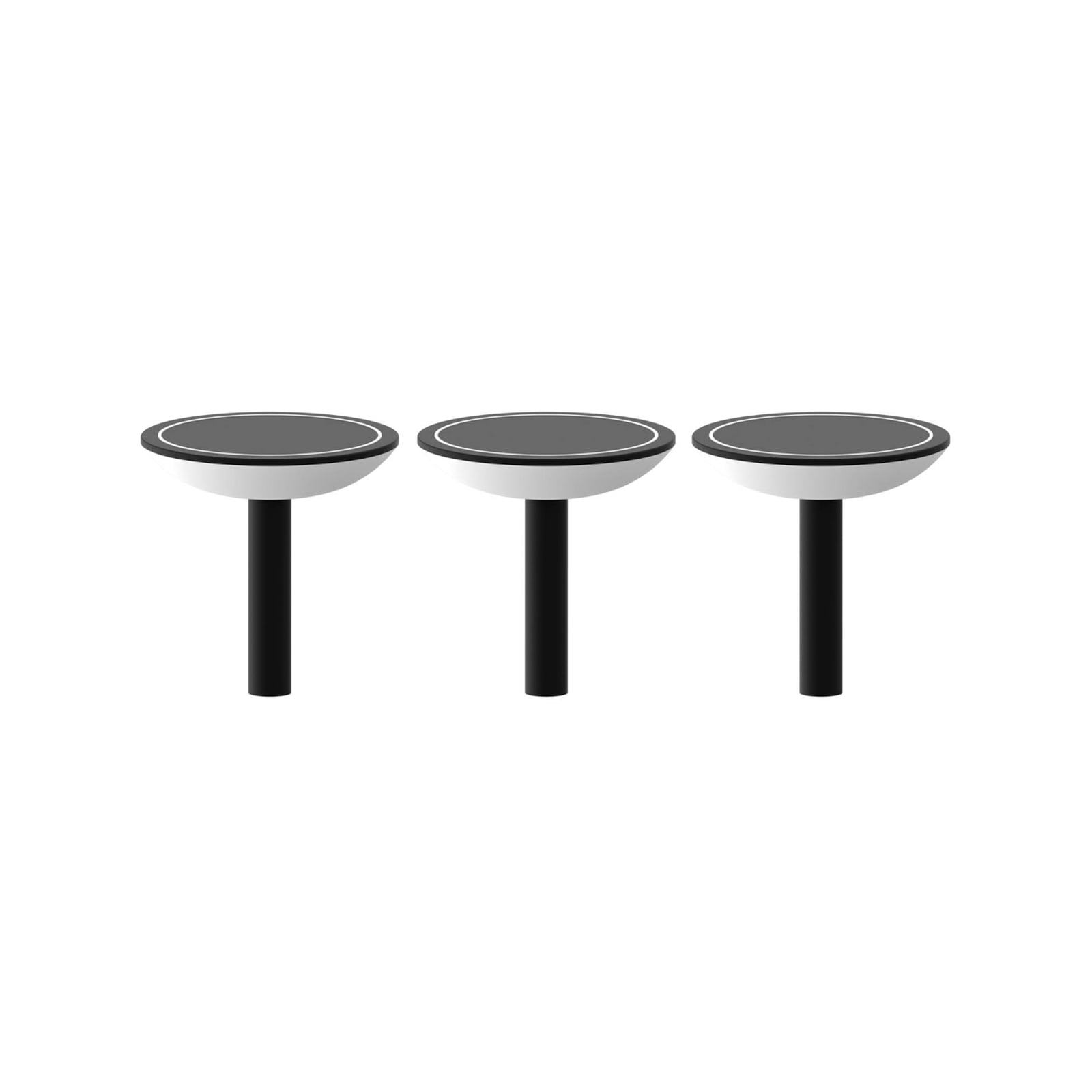 LED hagelampe med jordspyd 3-pk CCT RGB dimbar IP44 Calex forfra