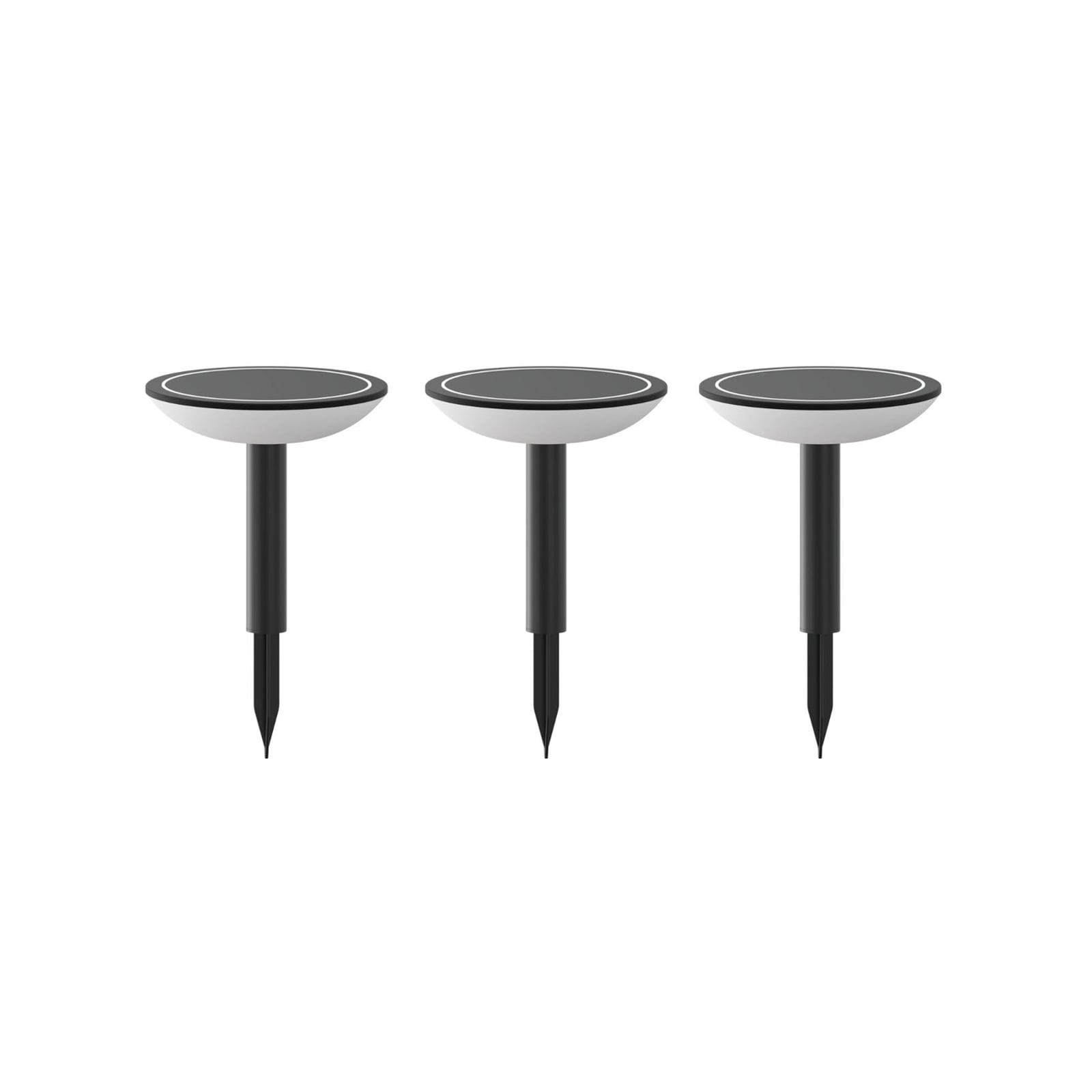 bakside av LED hagelampe med jordspyd 3-pk Calex