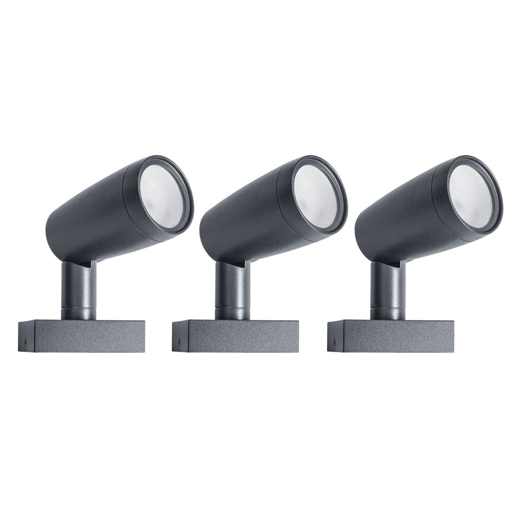LED hagespot 3-pk WiFi RGB dimbar aluminium IP65 bakside