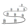 LED hagespot 9er-sett RGB dimbar WiFi IP65 LEDVANCE SMART+ forfra