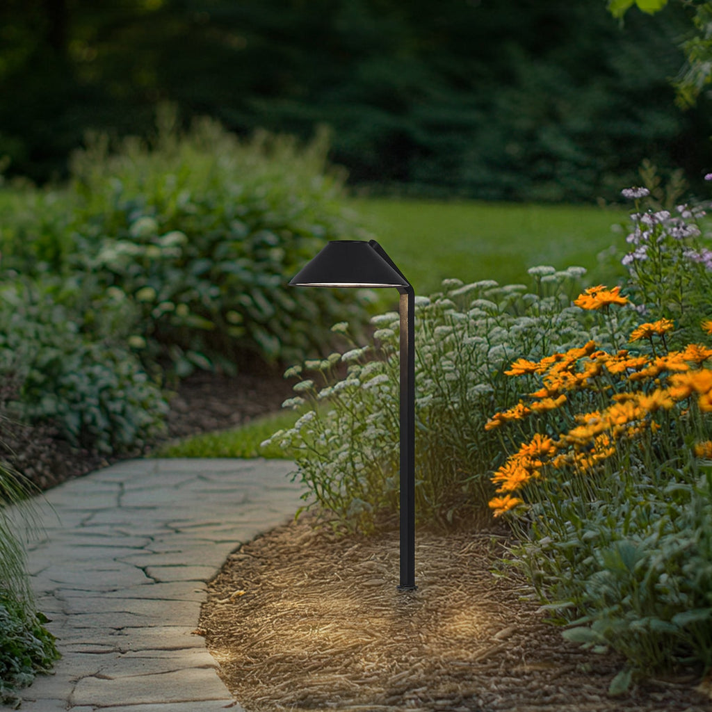 LED hagespot Capelo med jordspyd svart aluminium bakside