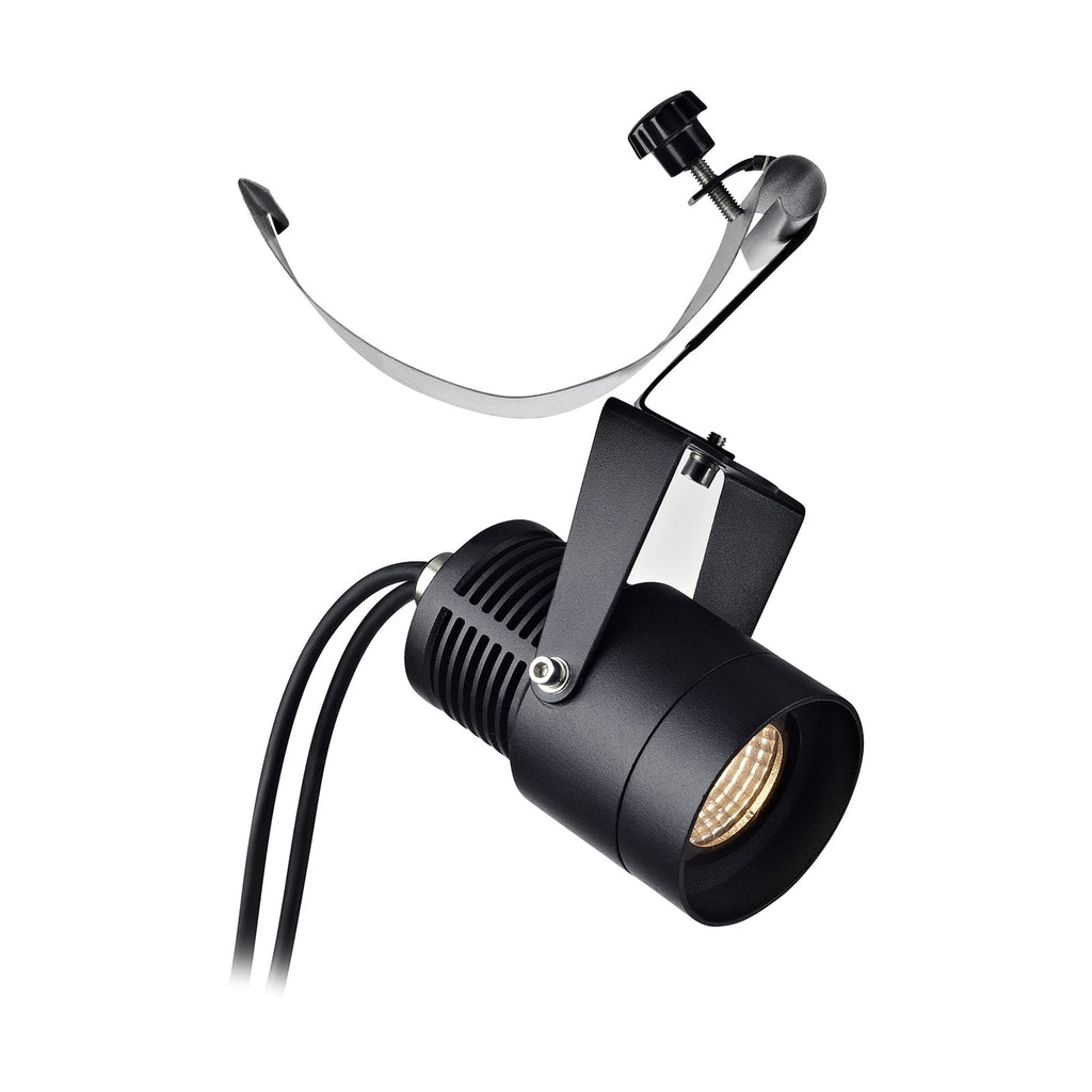 LED hagespot Garden 24 svart 9W dimbar med spyd IP44 detalj av spyd