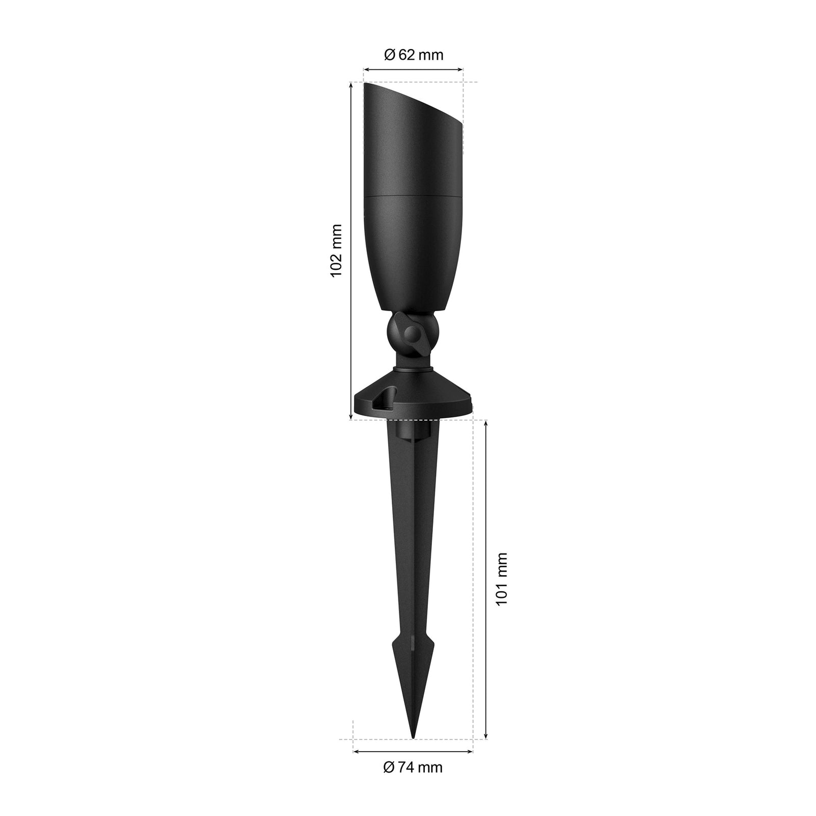 LED hagespot Ground utvidelse WiFi RGB dimbar IP65 - WiZ med jordspyd