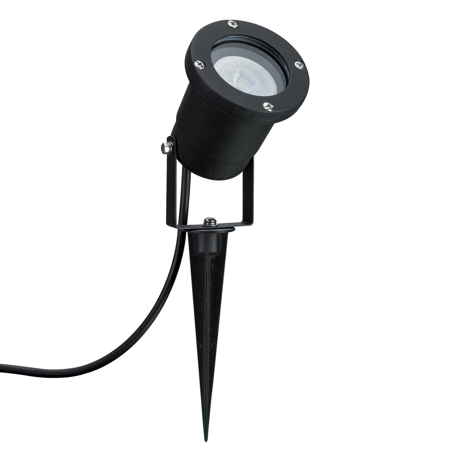 LED hagespot med jordspyd svart GU10 3,5W Paulmann nærbilde