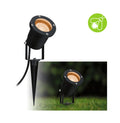 LED hagespot med jordspyd svart 4,3W 2200K Paulmann forfra