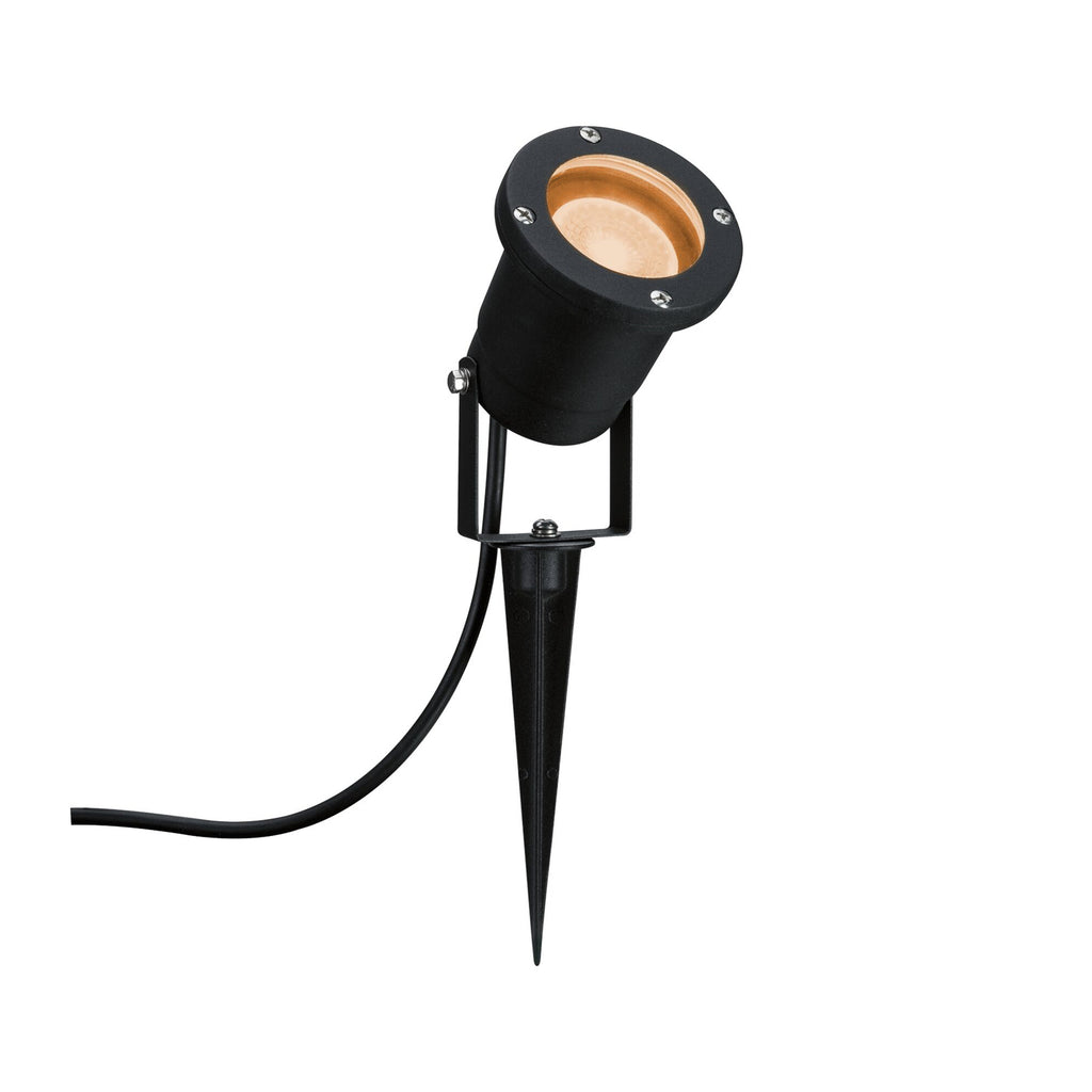 Detalj av LED hagespot med jordspyd svart 4,3W 2200K Paulmann