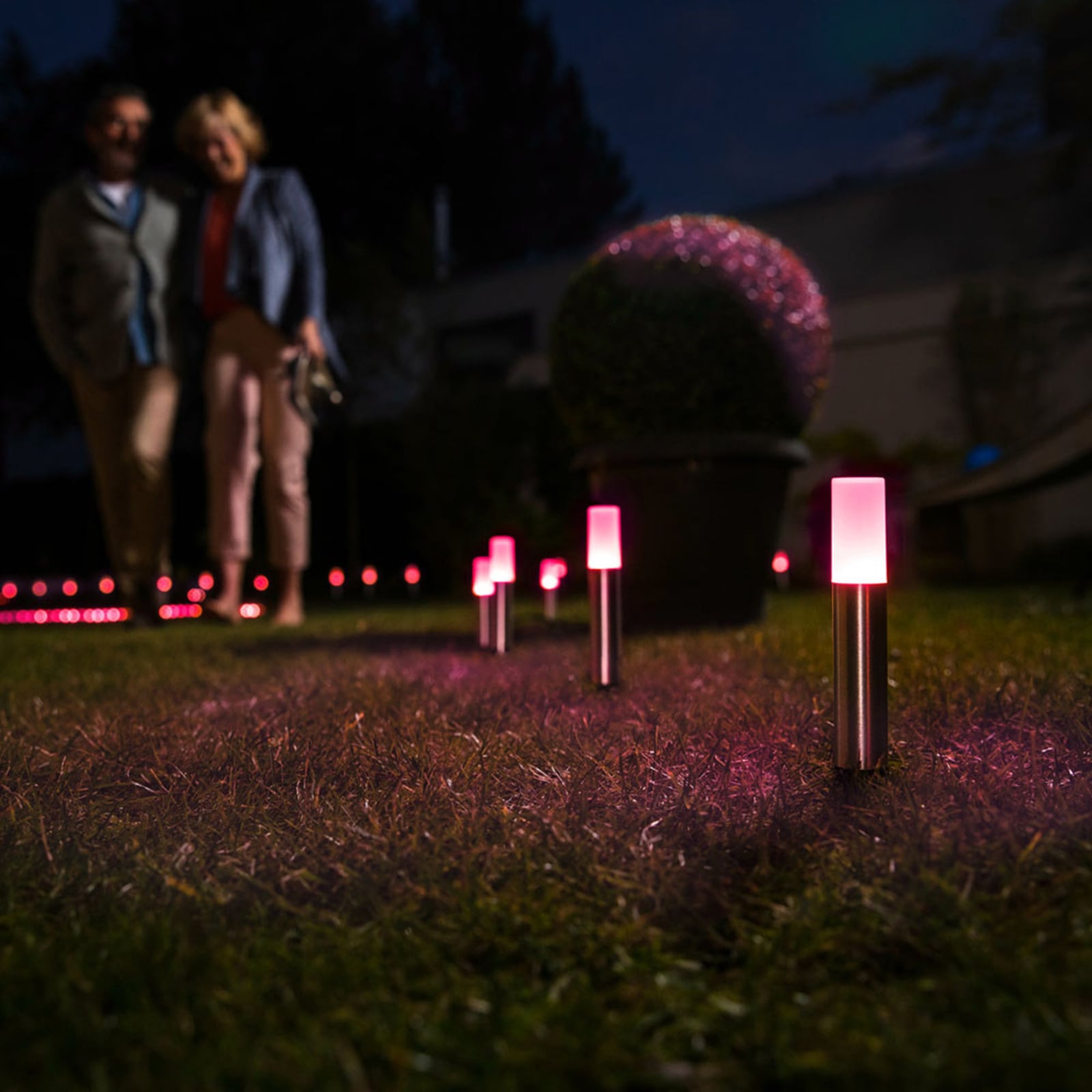 LED hagespot med spyd 3-pk WiFi RGB dimbar IP65 LEDVANCE SMART+ bakside