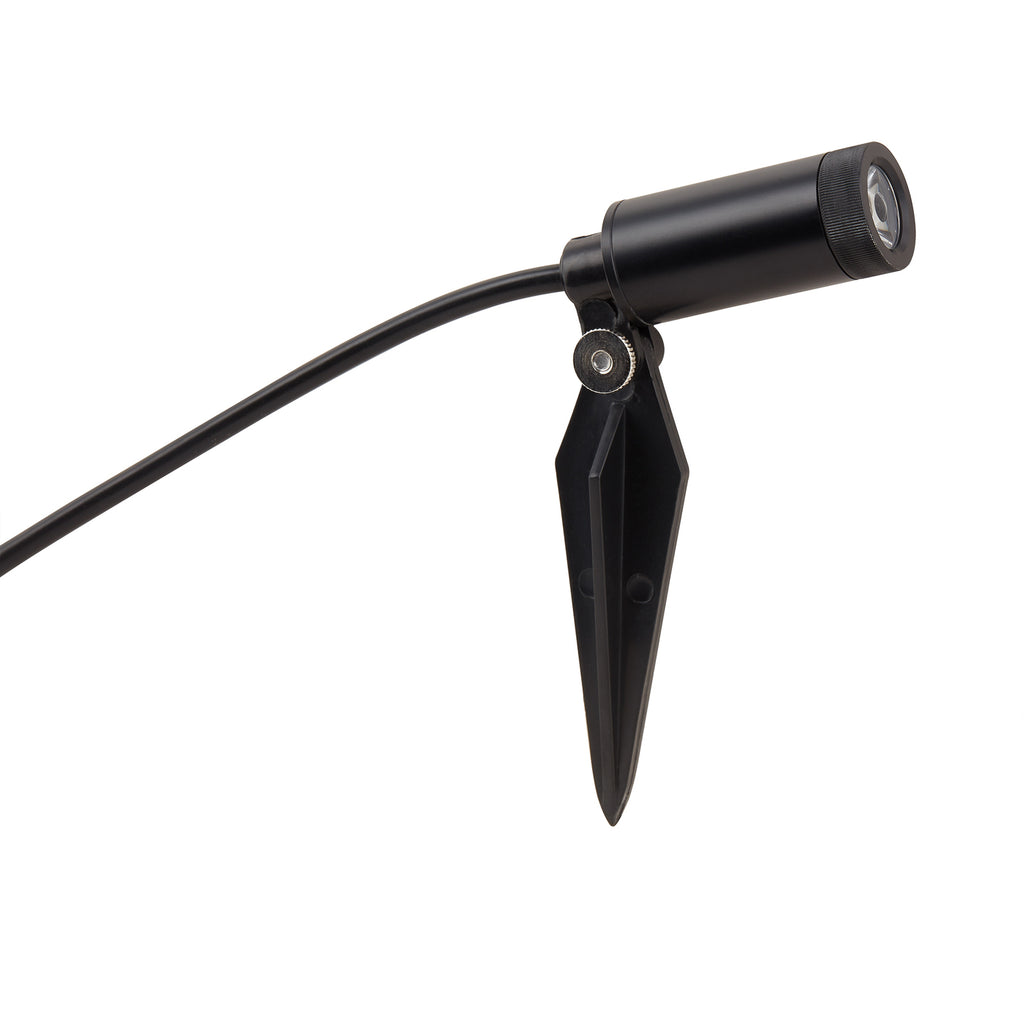 LED hagespot med spyd 4-sett svart IP68 2,8W varmhvit - Lindby detalj