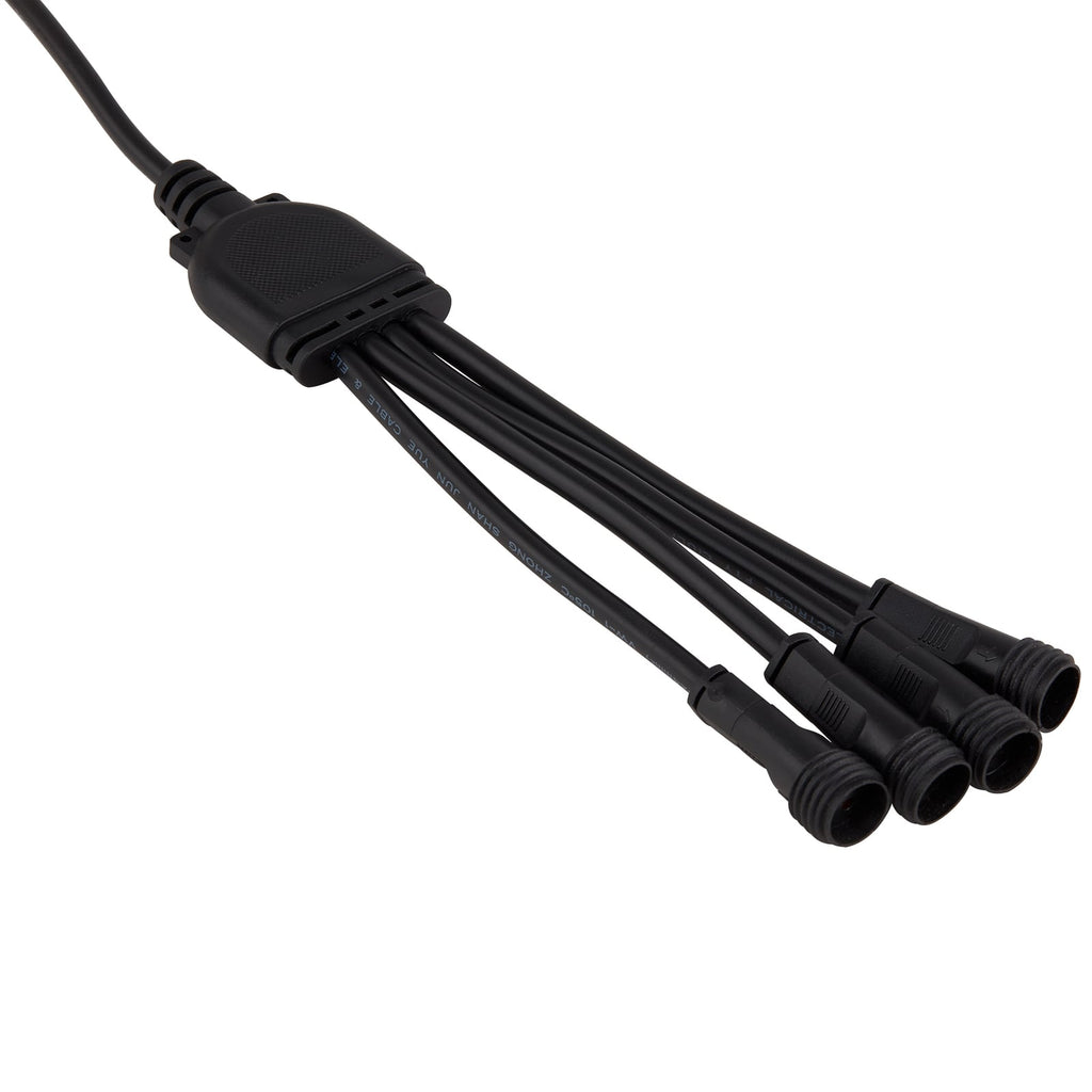 LED hagespot med spyd 4-sett svart IP68 2,8W varmhvit - Lindby komplett sett