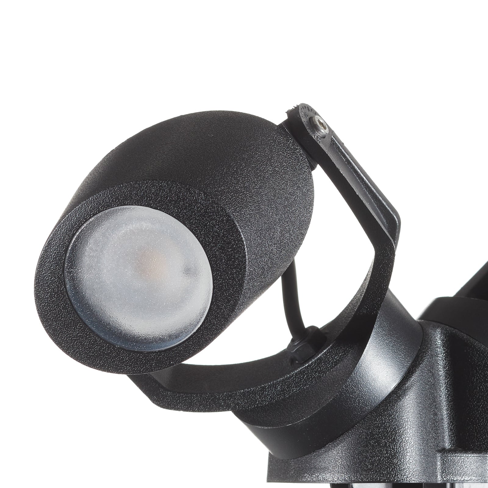 LED hagespot Minitommy 2-lys CCT svart IP66 montert i hage