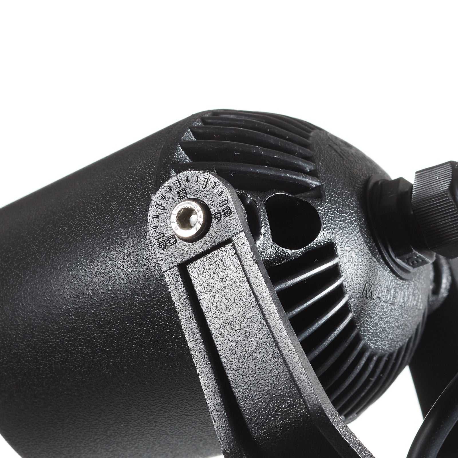 LED hagespot Minitommy 2-lys CCT svart IP66 sideprofil