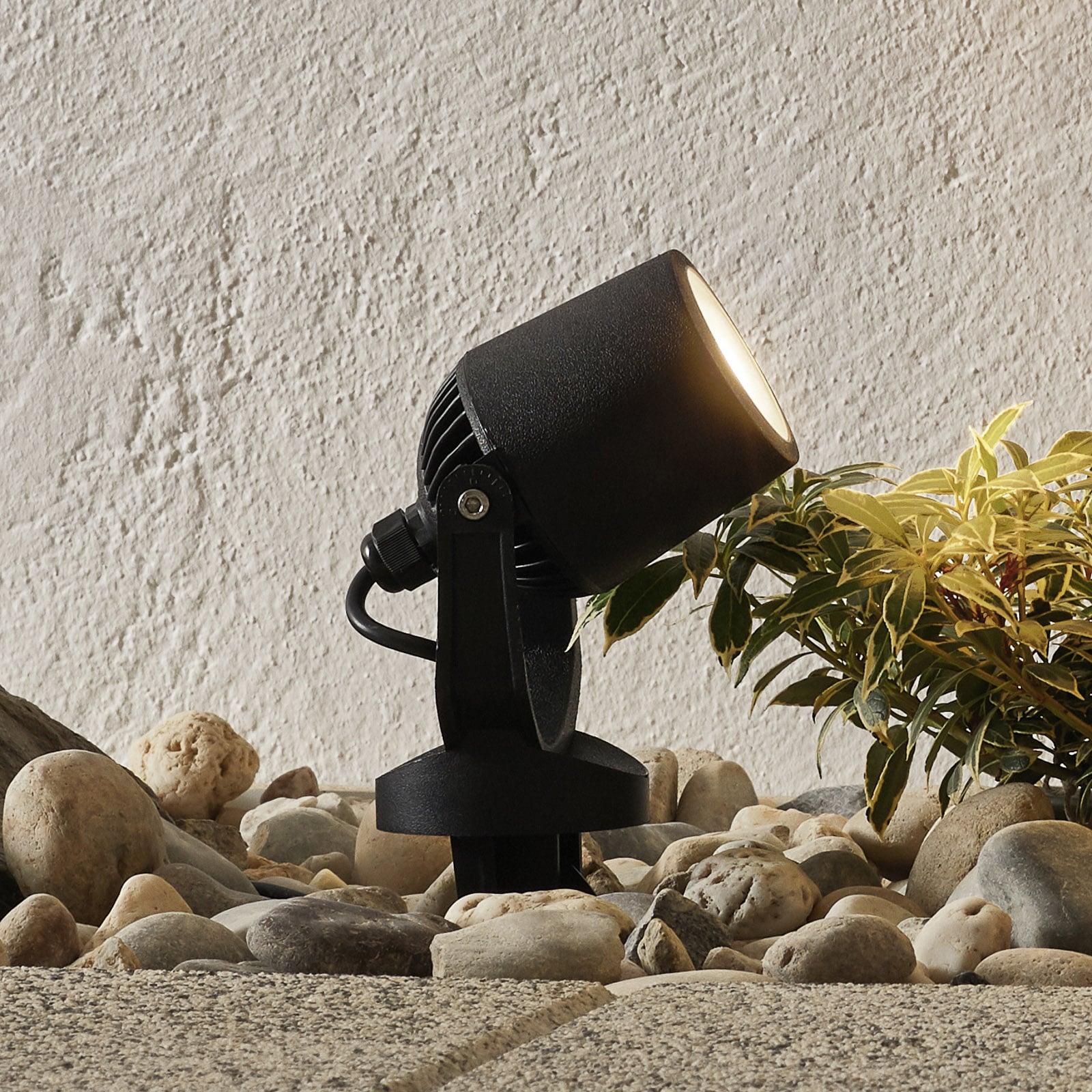 LED hagespot med jordspyd Minitommy CCT GU10 IP66 fra Fumagalli forfra