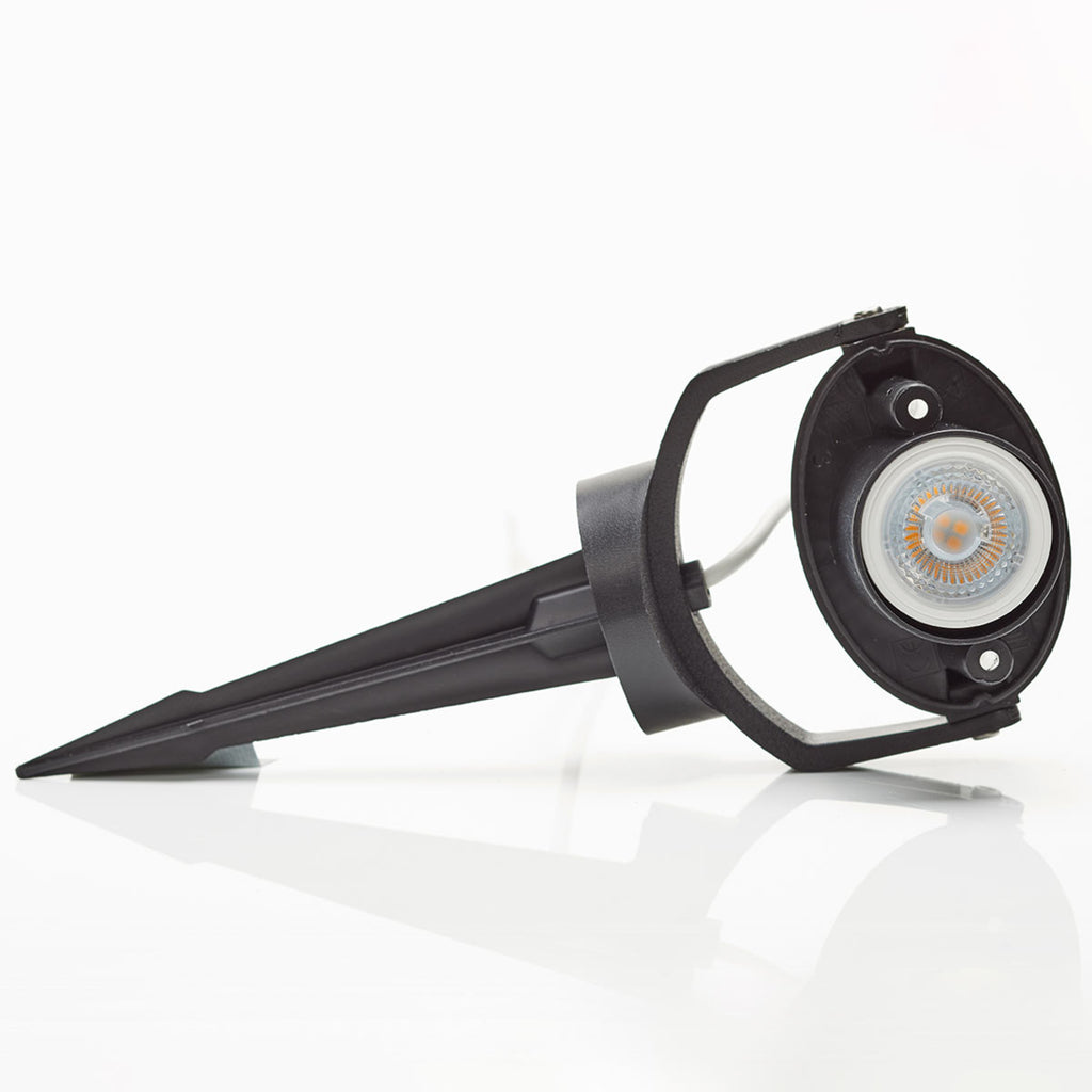LED hagespot Minitommy-EL CCT svart IP66 med jordspyd