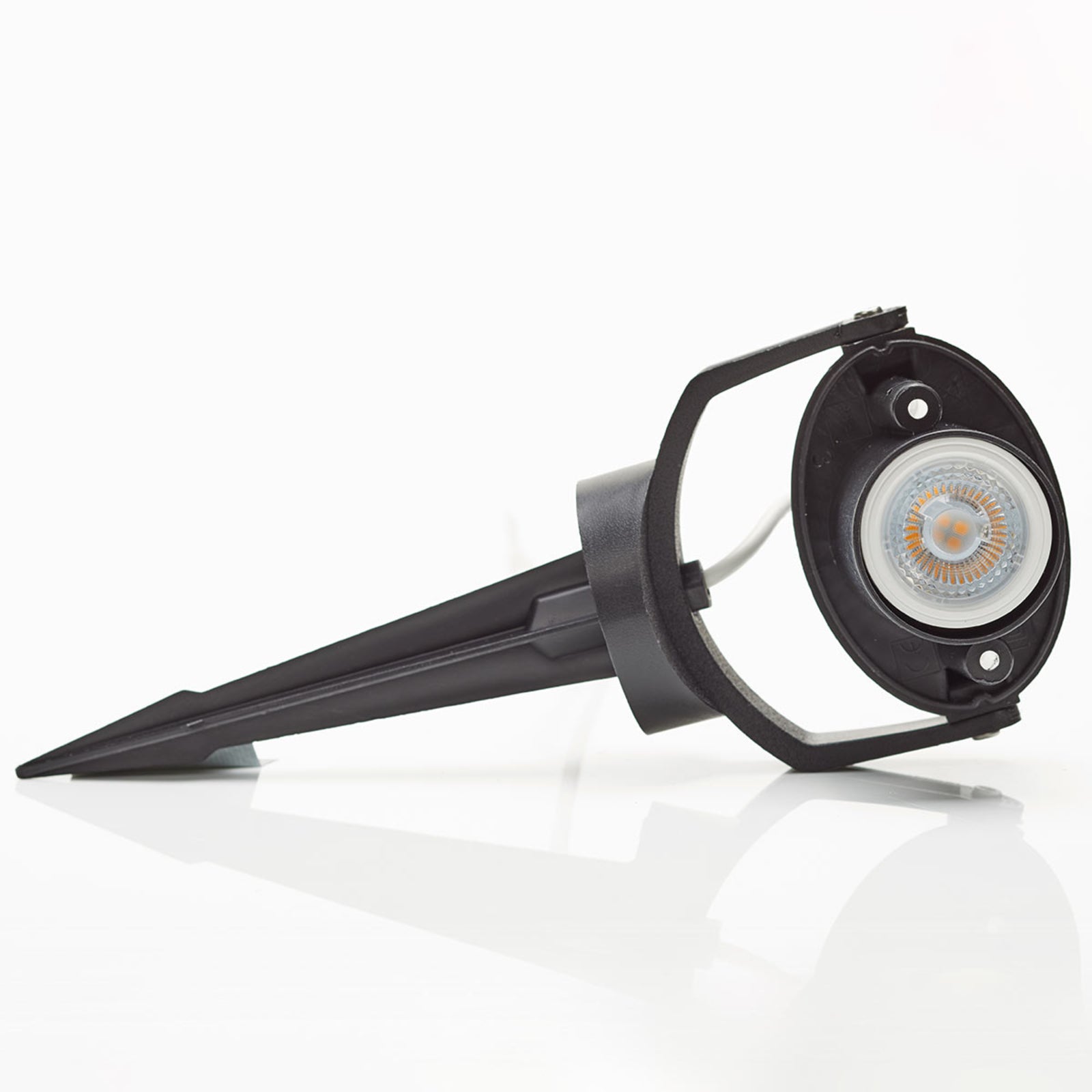 LED hagespot Minitommy-EL CCT svart IP66 med jordspyd