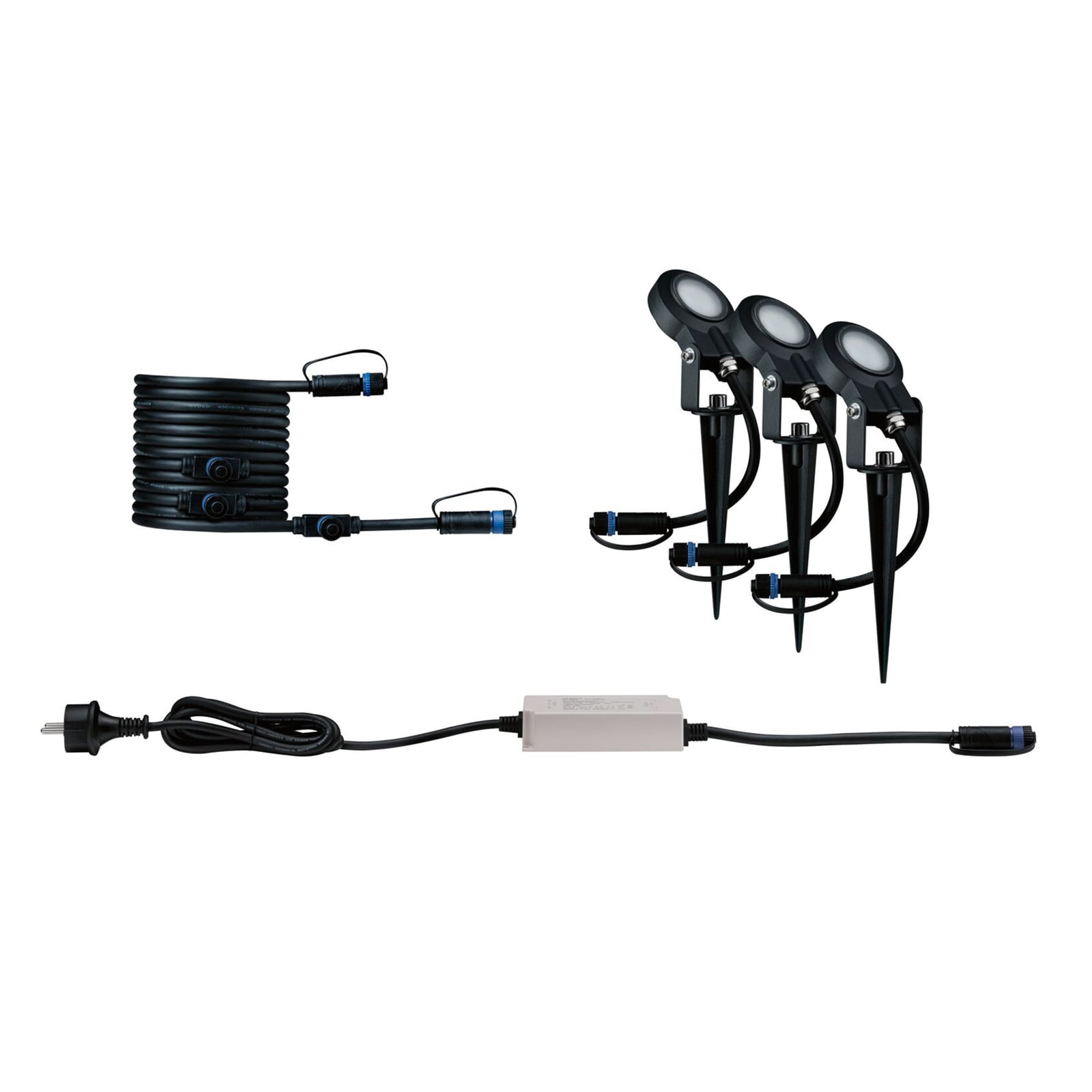LED hagespot Sting 3-pk basissett 2200K IP67 Paulmann bakside