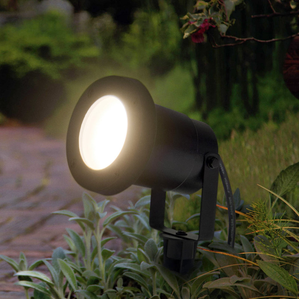 LED hagespyd Endura Hybrid Naut Spike 2W IP44 svart forfra