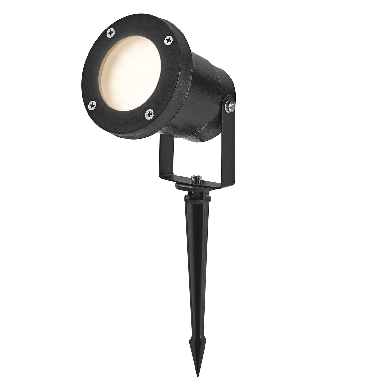 LED hagespyd Endura Hybrid Naut Spike 2W IP44 svart justerbar spot