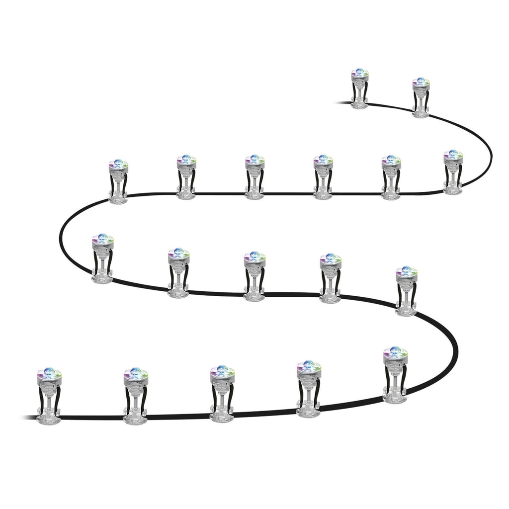 LED hagespyd Garden Dot RGB 18er-sett IP65 forfra