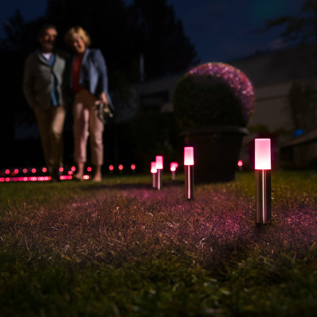 LED hagespyd Garden Pole 3-pk RGBW IP65 WiFi bakside