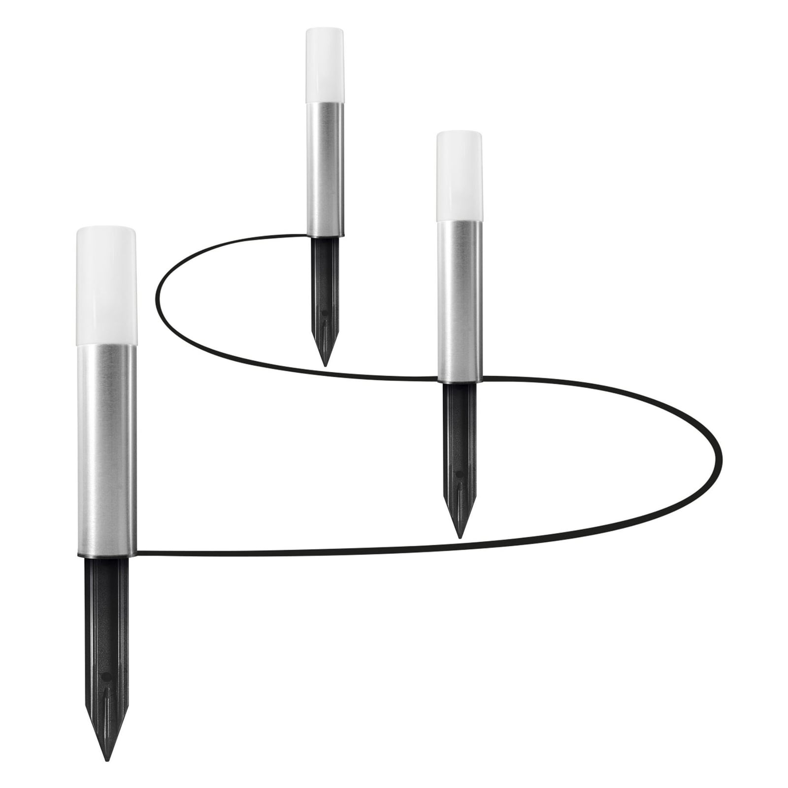 LED hagespyd Garden Pole 3-pk RGBW IP65 WiFi montert i hage
