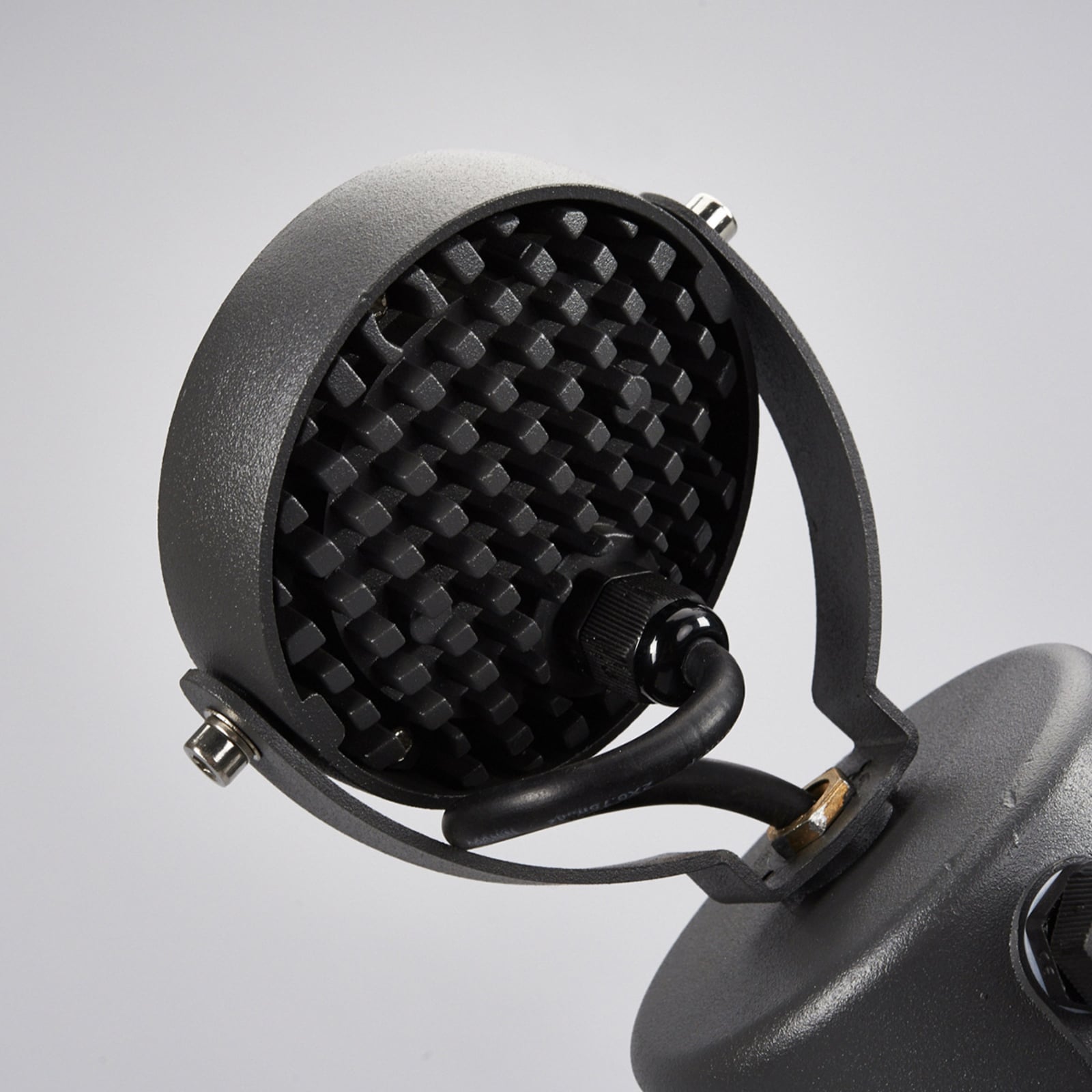 LED hagespyd Gavin antrasitt 7W 3000K IP65 justerbart lampehode