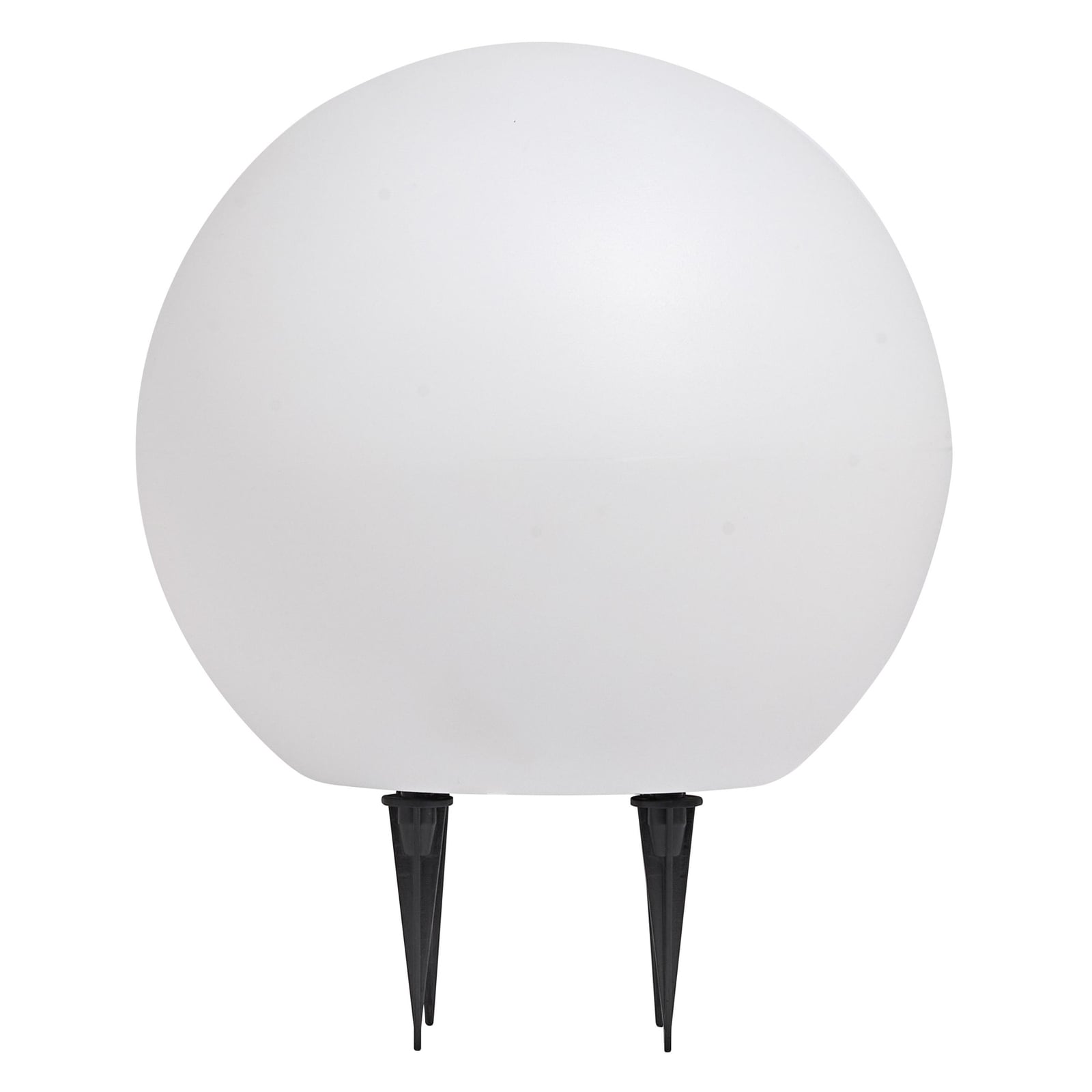 LED hagespyd-lampe Endura Hybrid Ball kule hvit Ø25 cm montert i hage