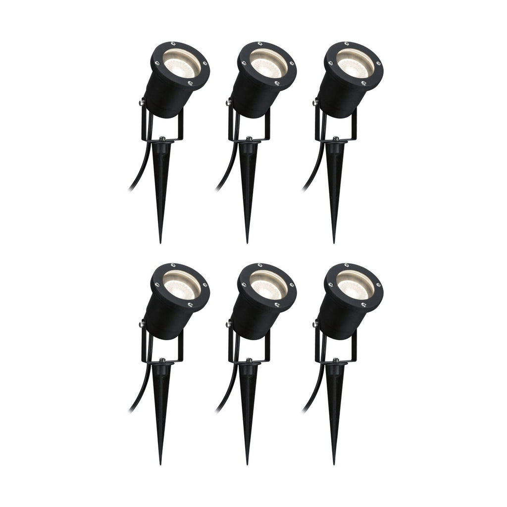 LED hagespyd-spot 6-pk Paulmann bakside og kabeldetalj
