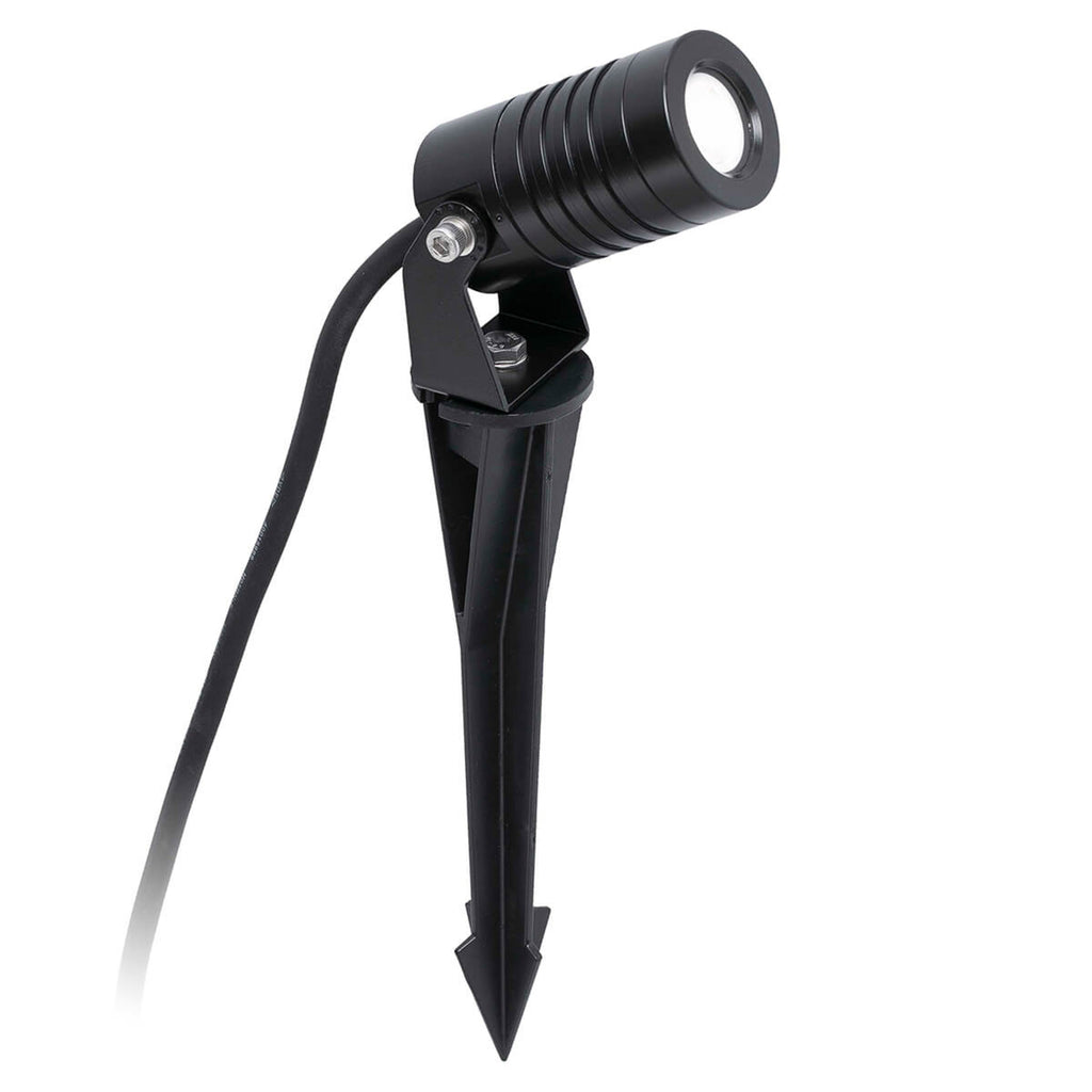 LED hagespyd-spot Balder svart aluminium 3W IP44 nærbilde