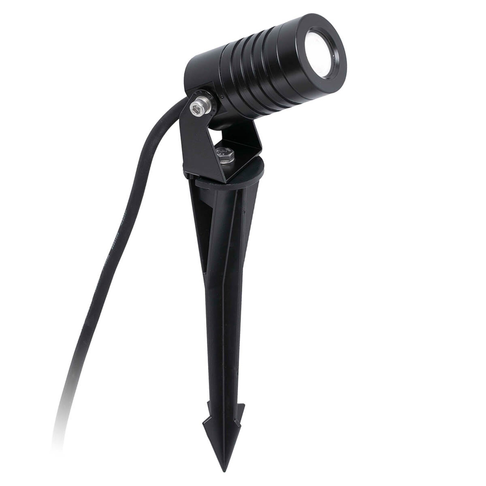 LED hagespyd-spot Balder svart aluminium 3W IP44 nærbilde