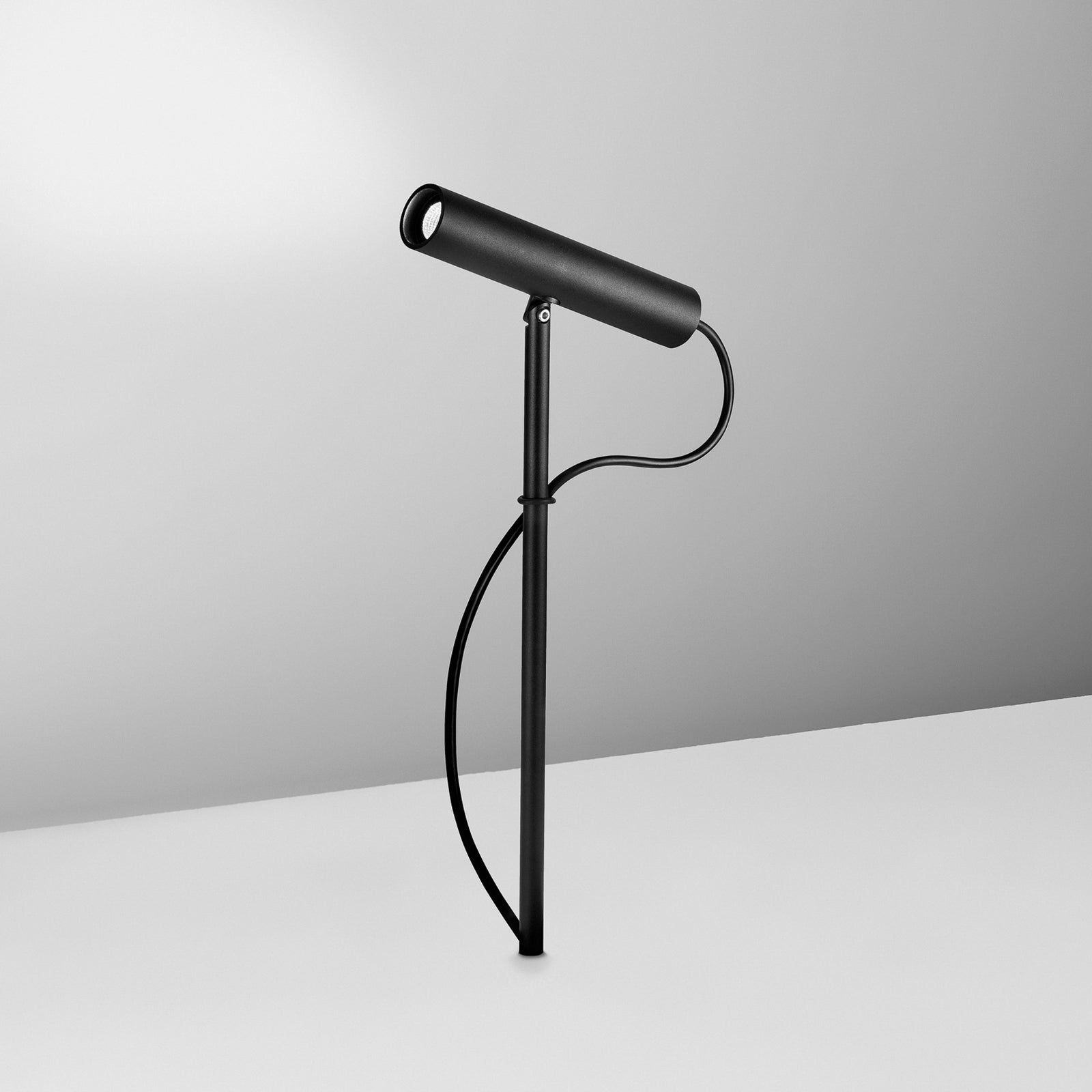 LED hagespyd-spot Stick aluminium svart 70 cm bakside
