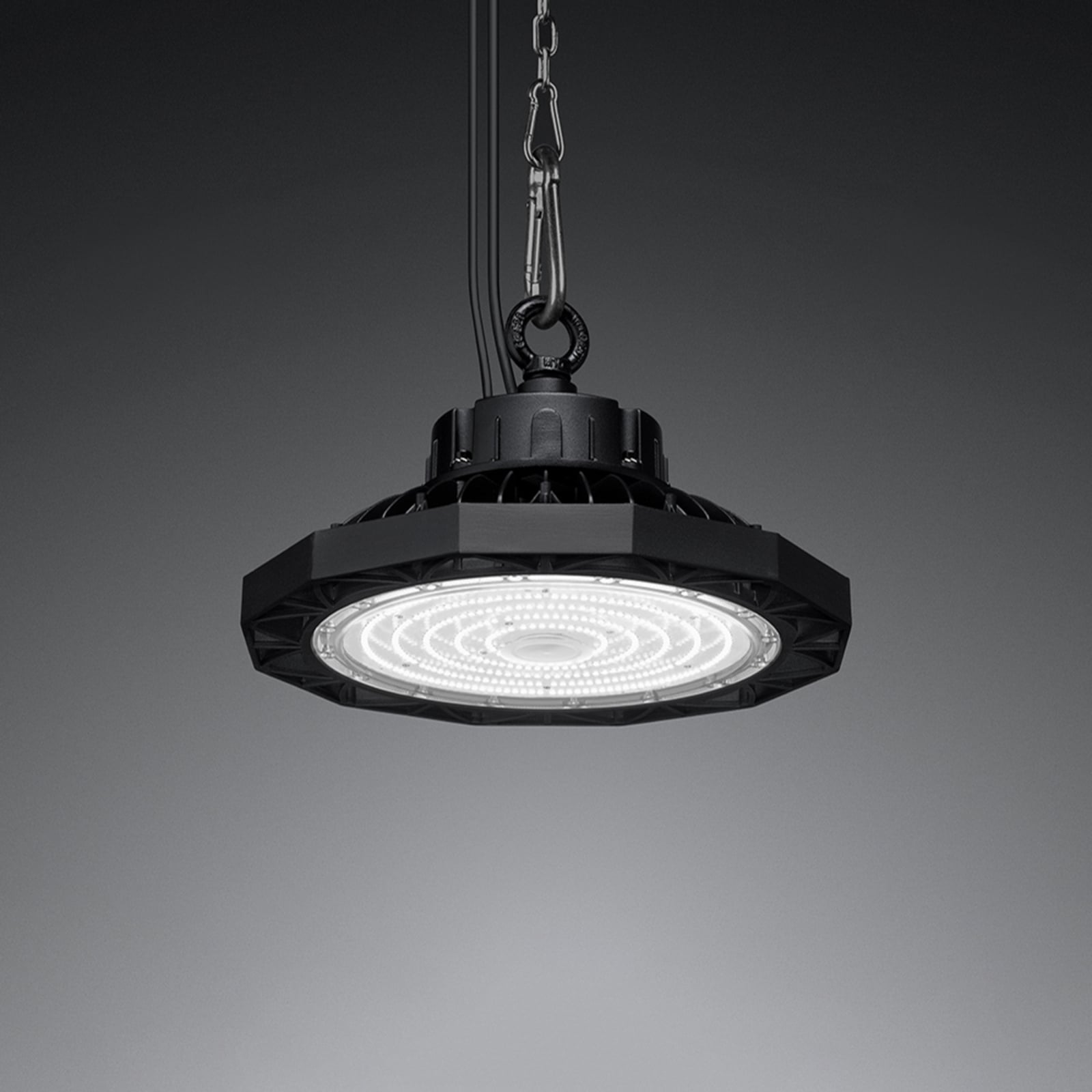 LED hallspot Sol highbay 160W 25600lm DALI dimbar IP65 forfra