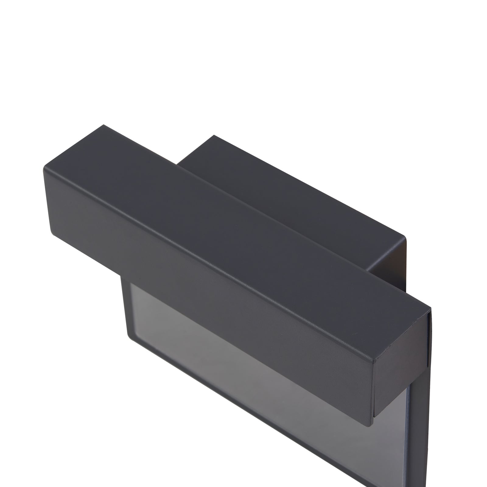 LED husnummerbelysning Antal antrasitt aluminium IP44 sideprofil