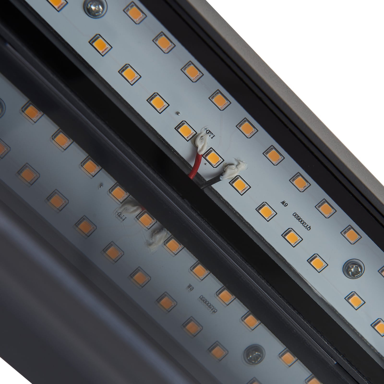LED husnummerbelysning Antal antrasitt aluminium IP44 lys i mørket