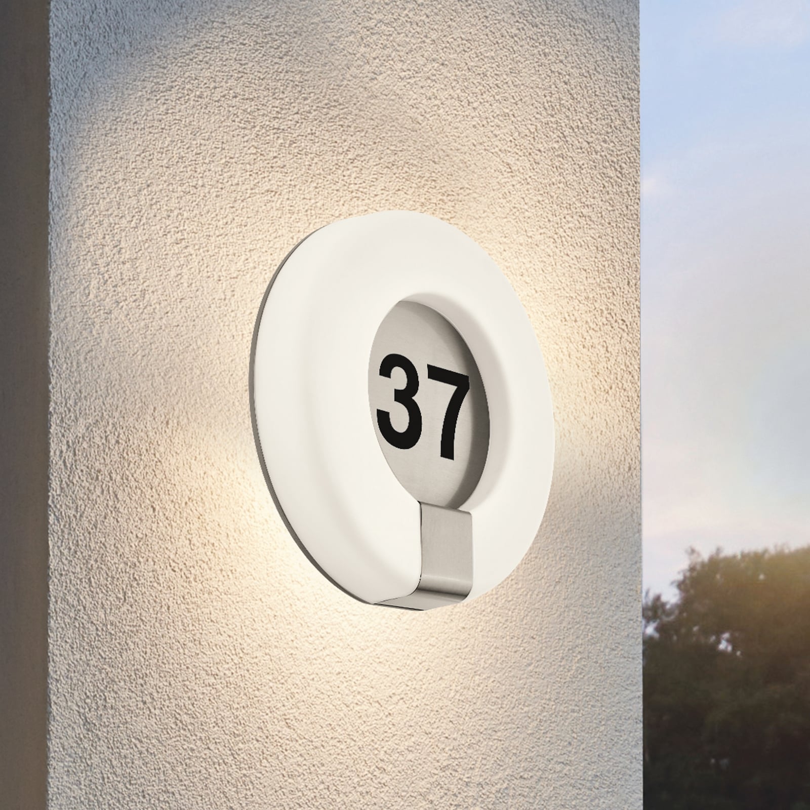 LED husnummerbelysning Marchesa-C Bluetooth forfra